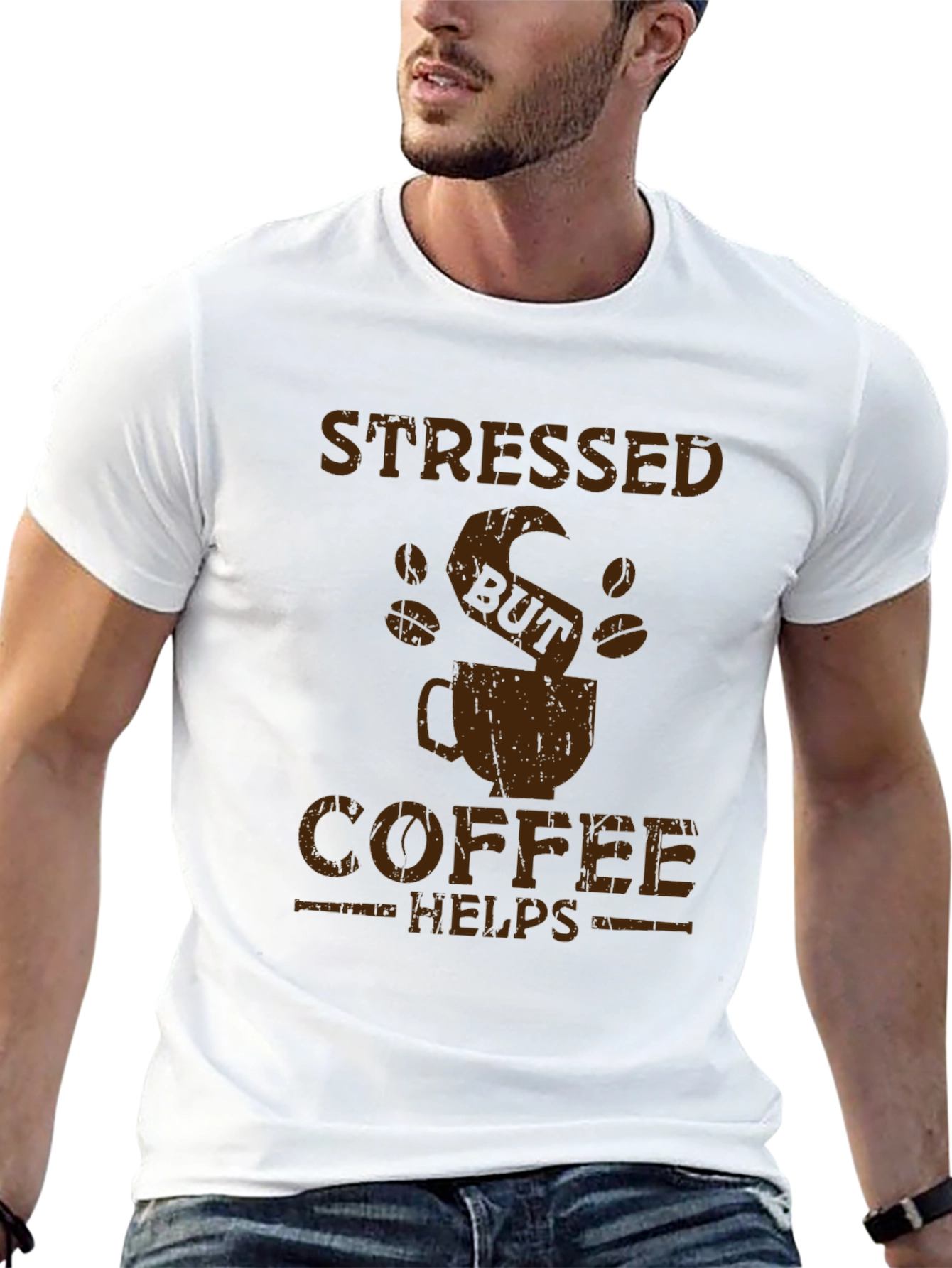 Stressed But Coffee Helps Graphic Tee
