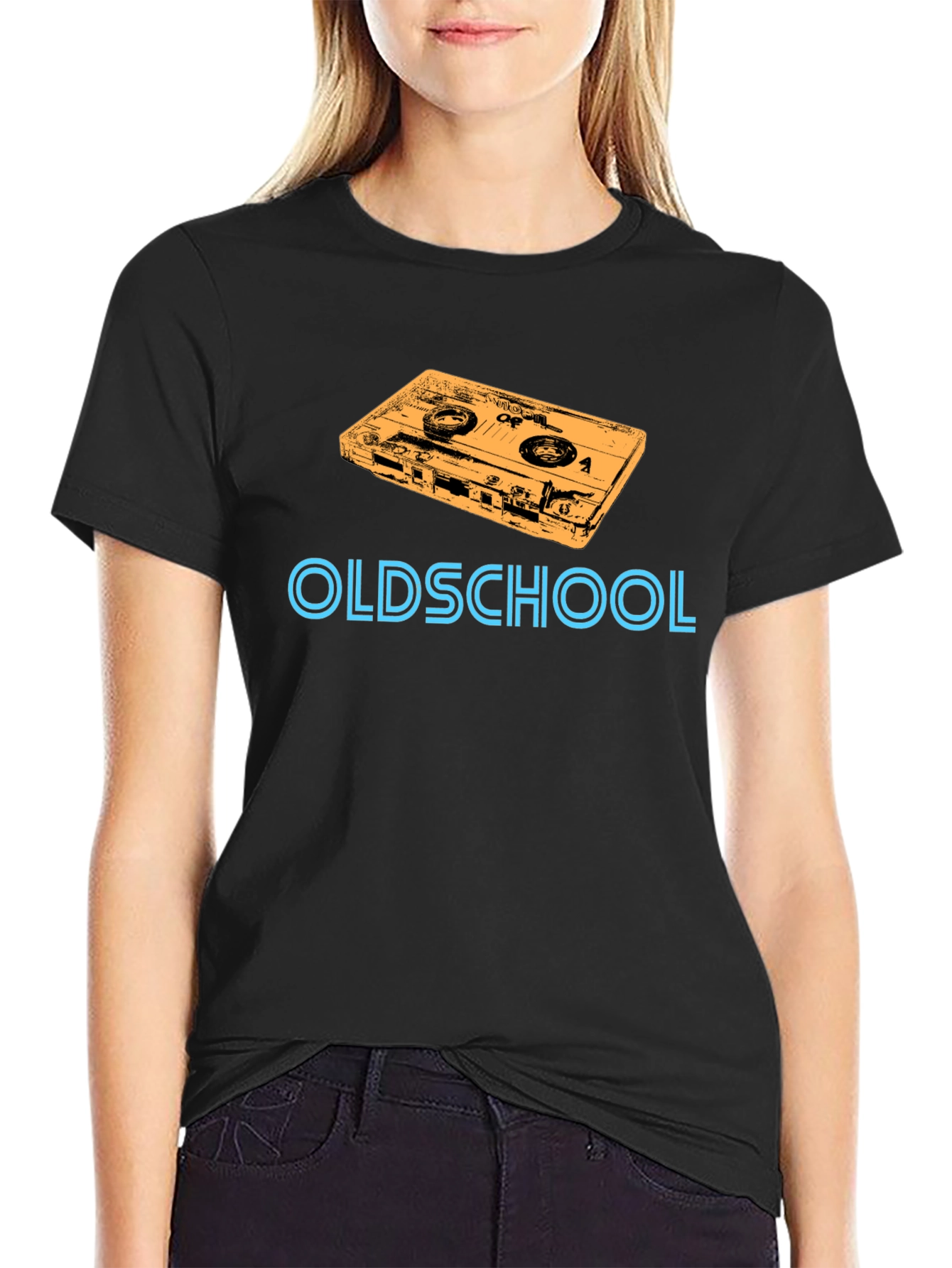 Oldschool Cassette Tape Graphic T-Shirt - Retro Style
