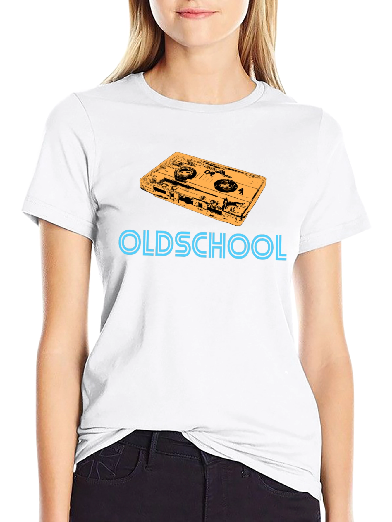Oldschool Cassette Tape Graphic T-Shirt - Retro Style