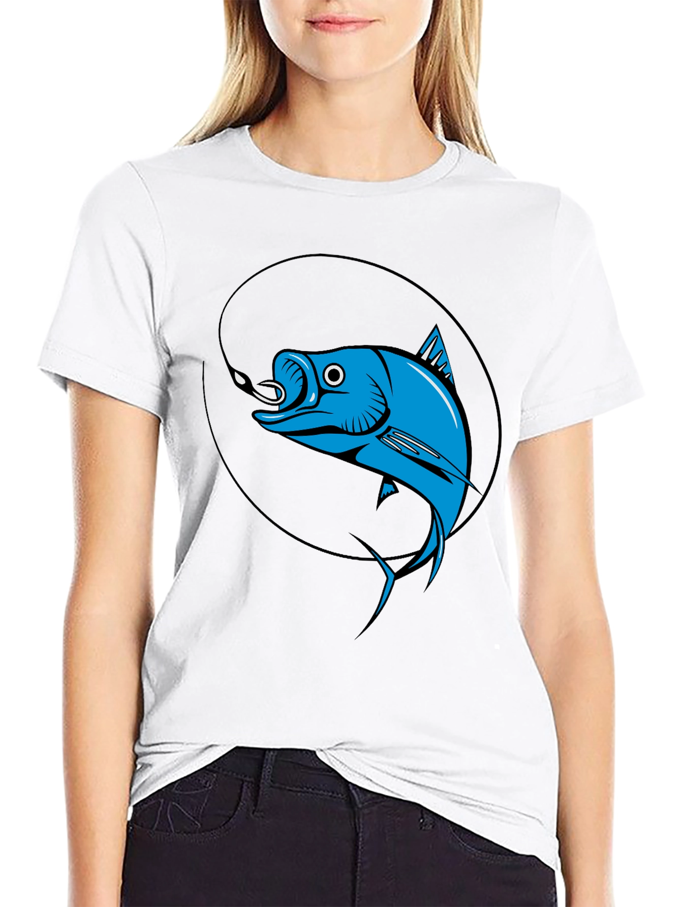 Fishing T-Shirt - Blue Marlin Design