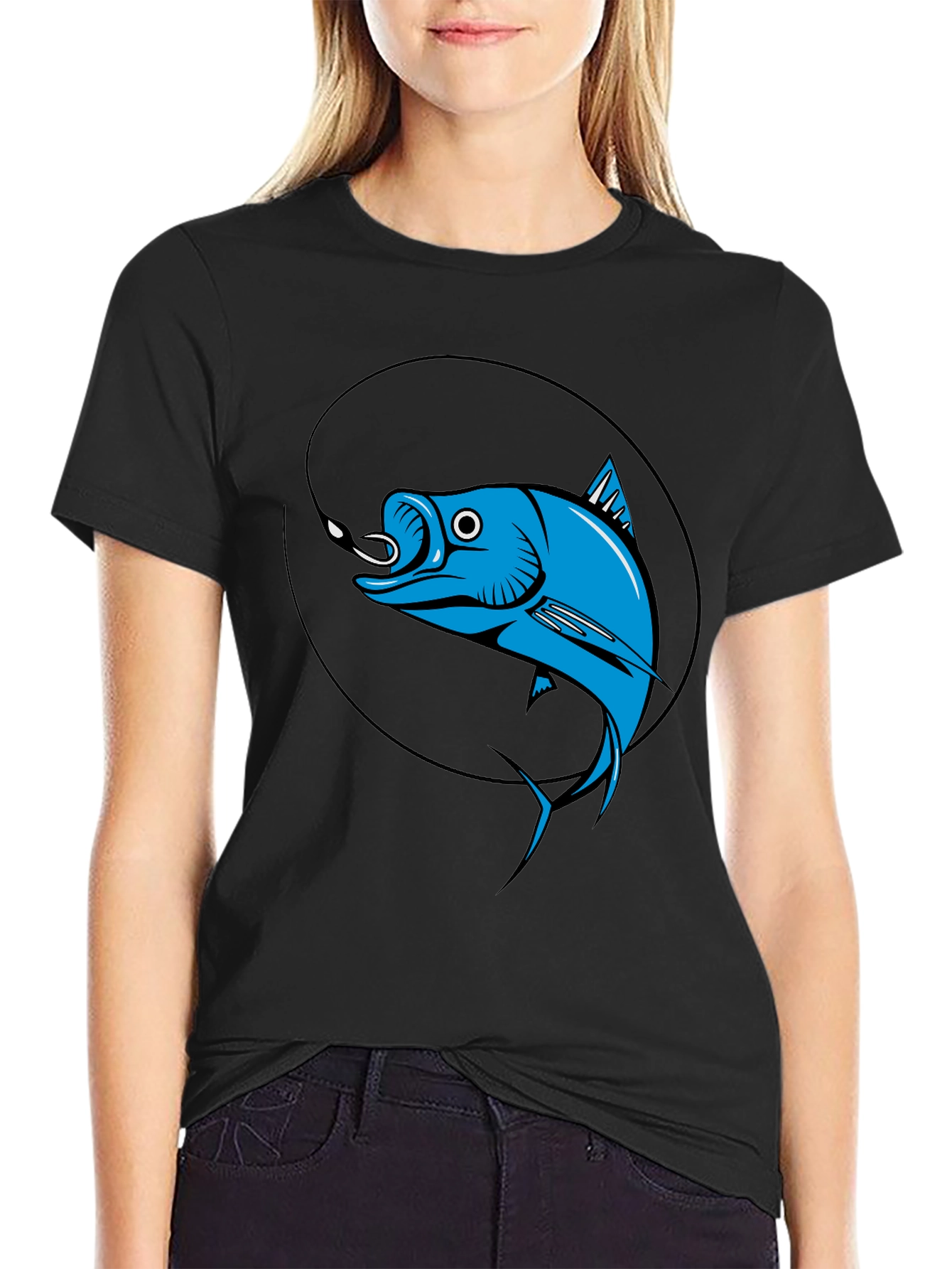 Fishing T-Shirt - Blue Marlin Design