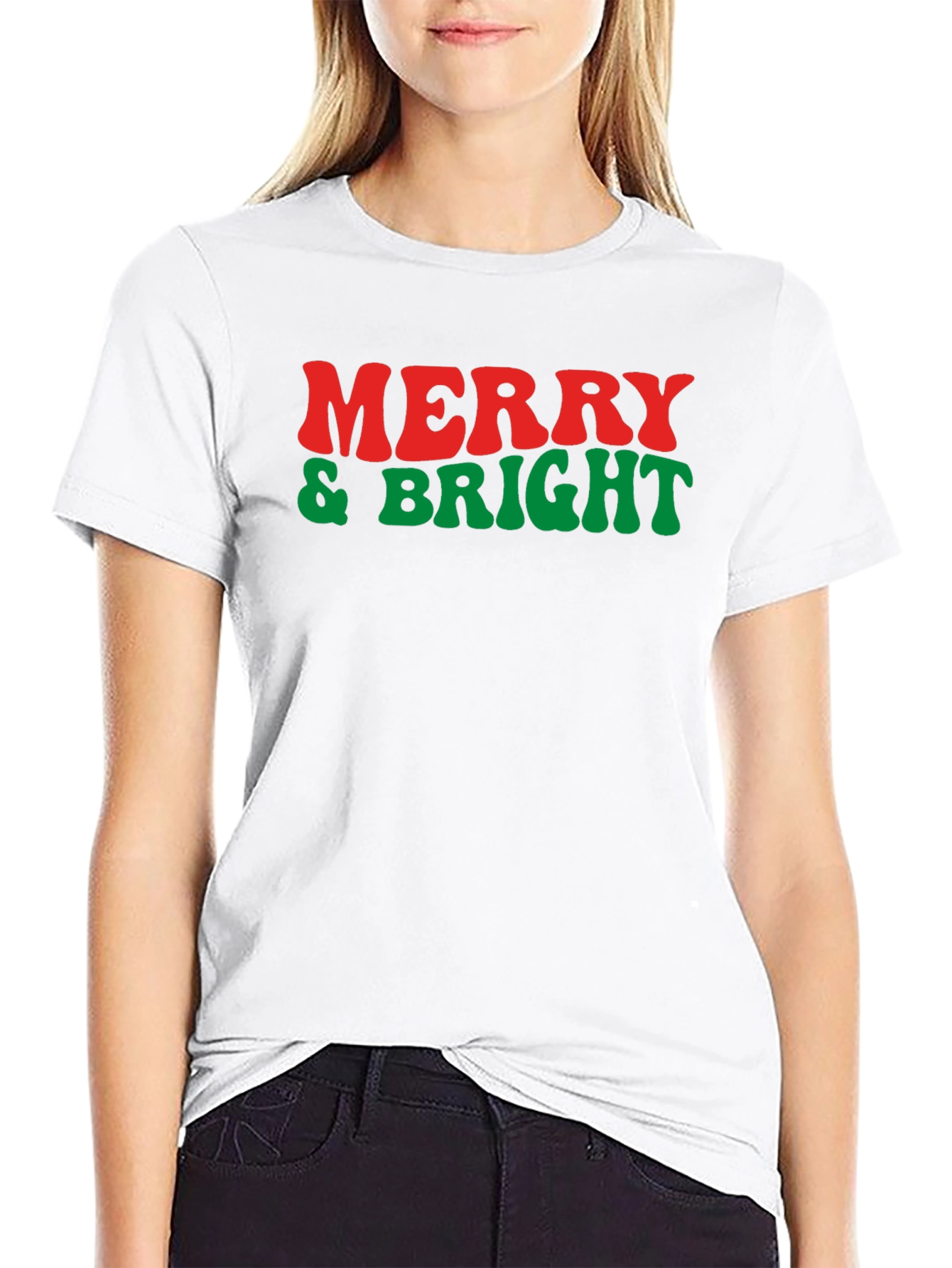 Merry & Bright Graphic Tee - Holiday Cheer