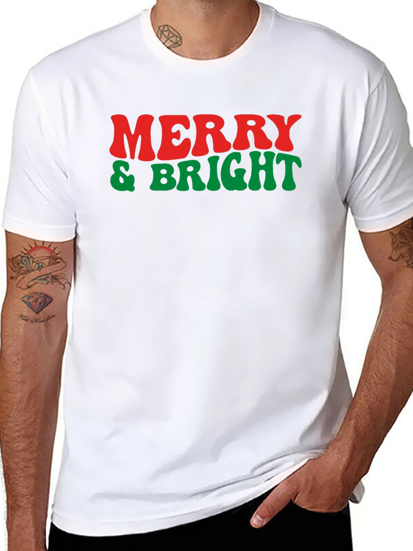 Merry & Bright Graphic Tee - Holiday Cheer