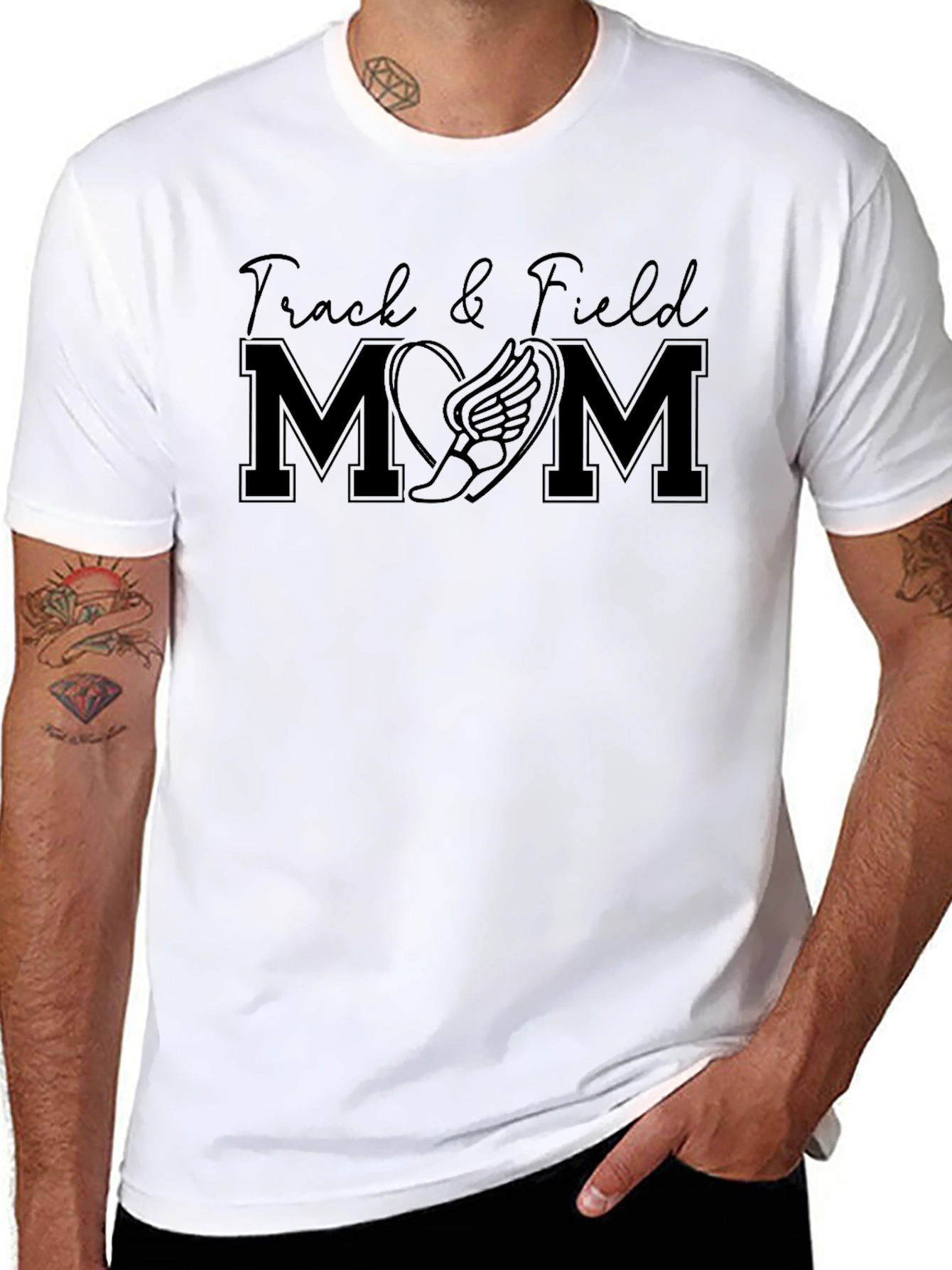 Track & Field Mom Graphic Tee