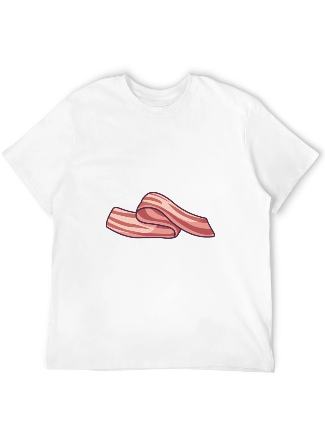 Bacon Strip Graphic T-Shirt - Black