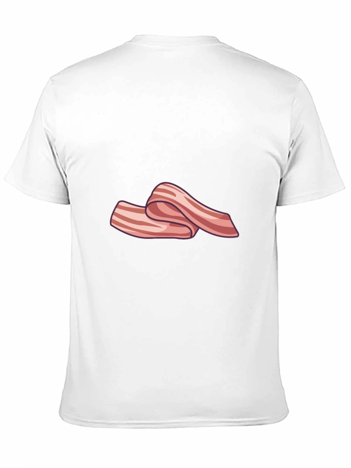 Bacon Strip Graphic T-Shirt - Black