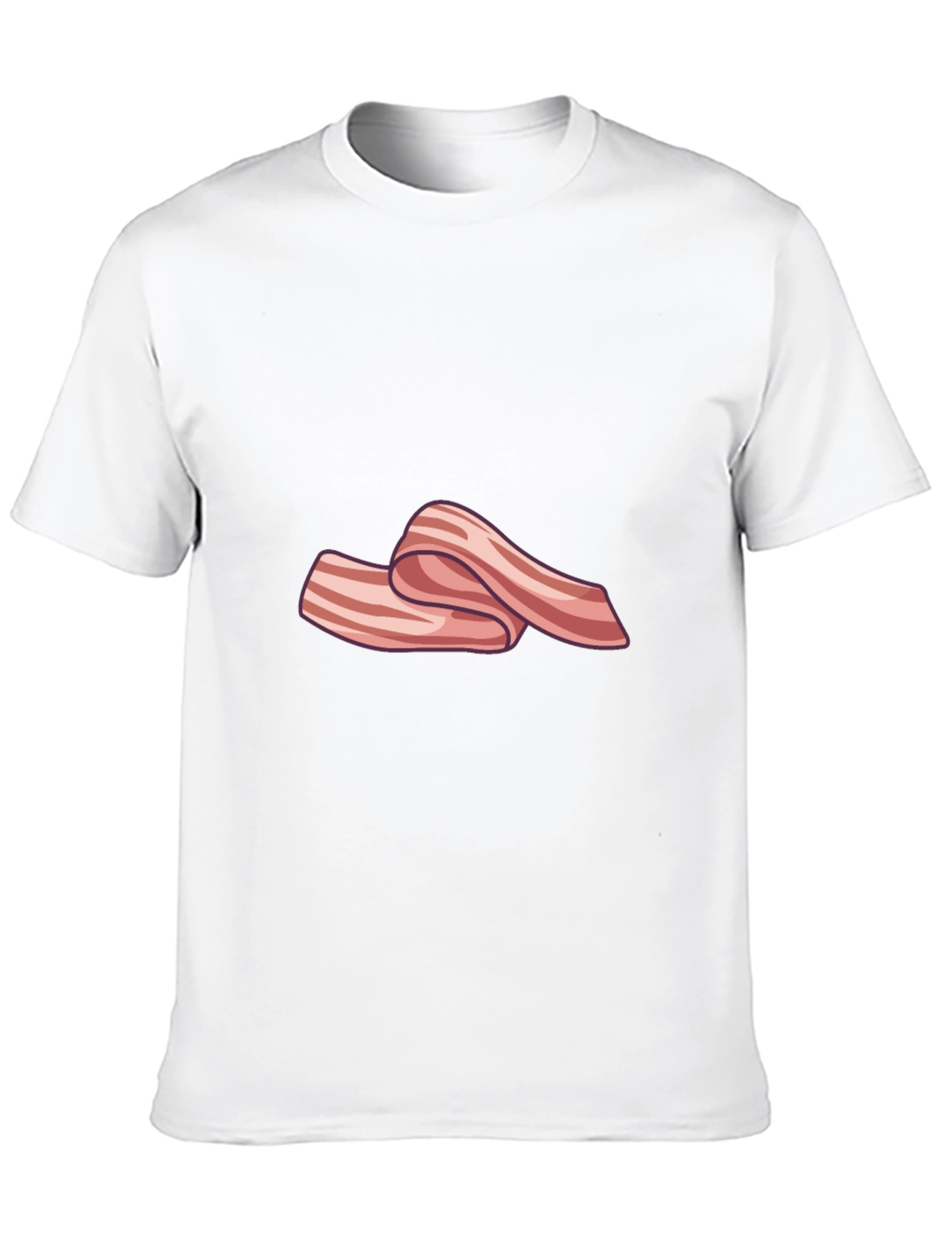 Bacon Strip Graphic T-Shirt - Black