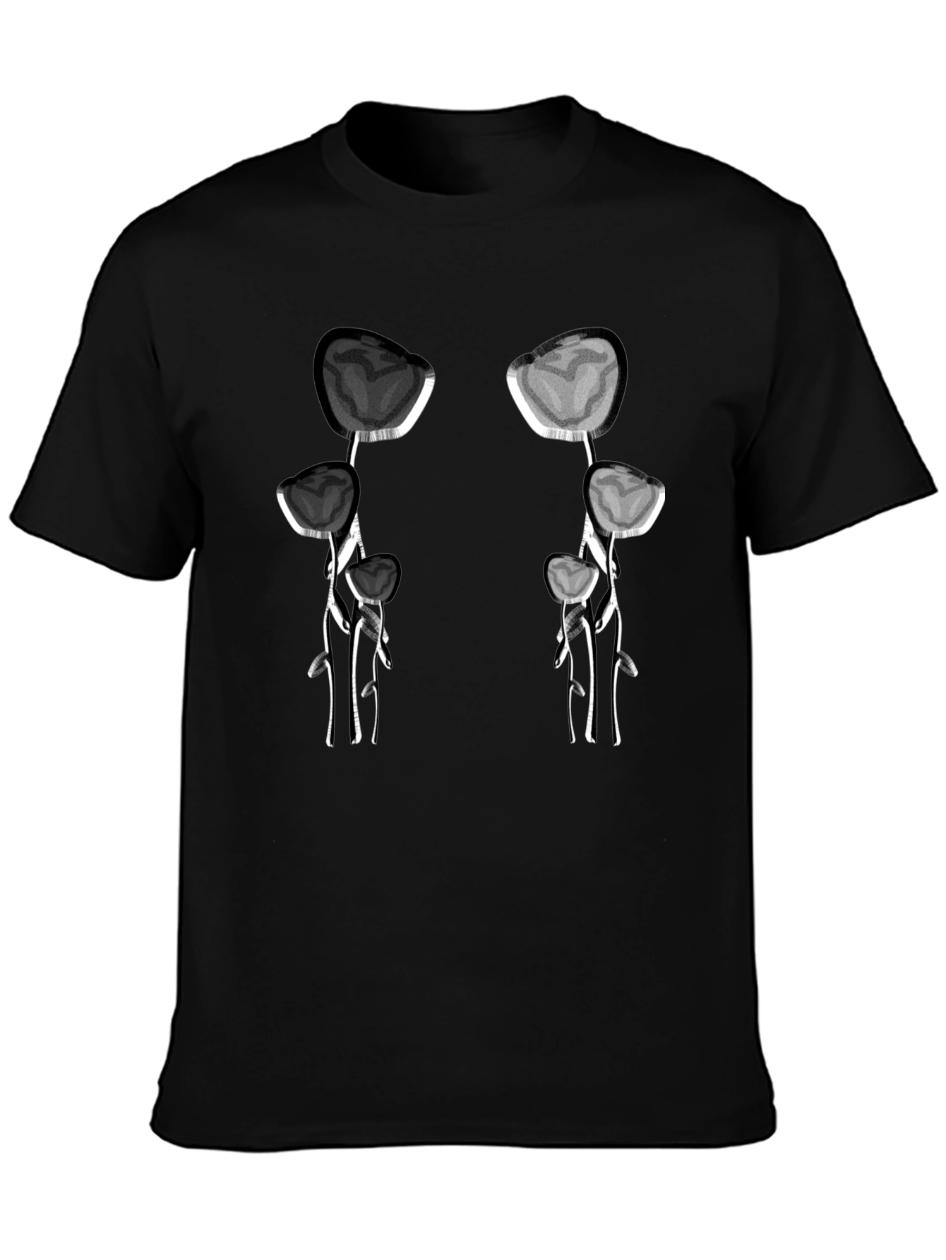 Unique Floral Skull T-Shirt