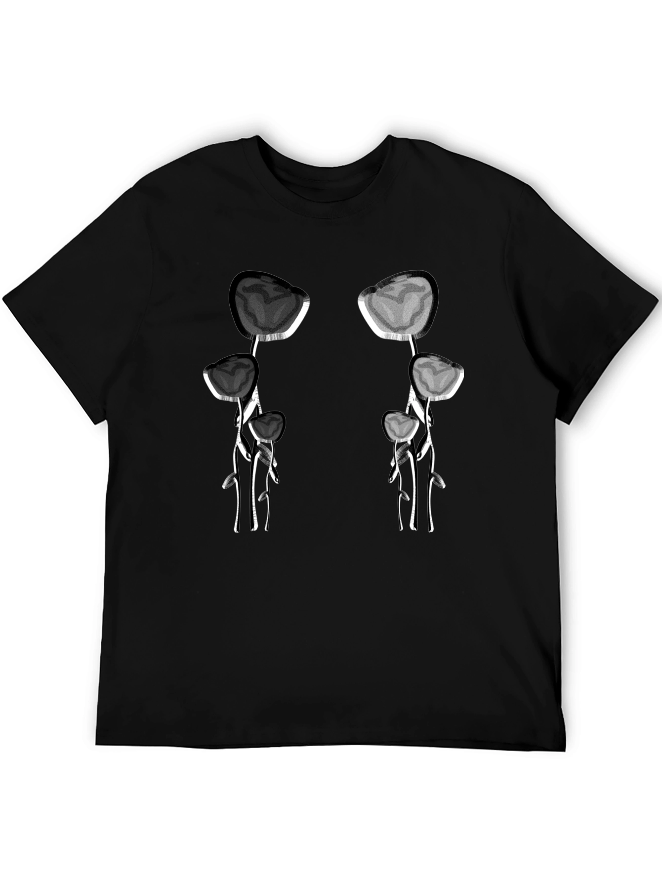 Unique Floral Skull T-Shirt