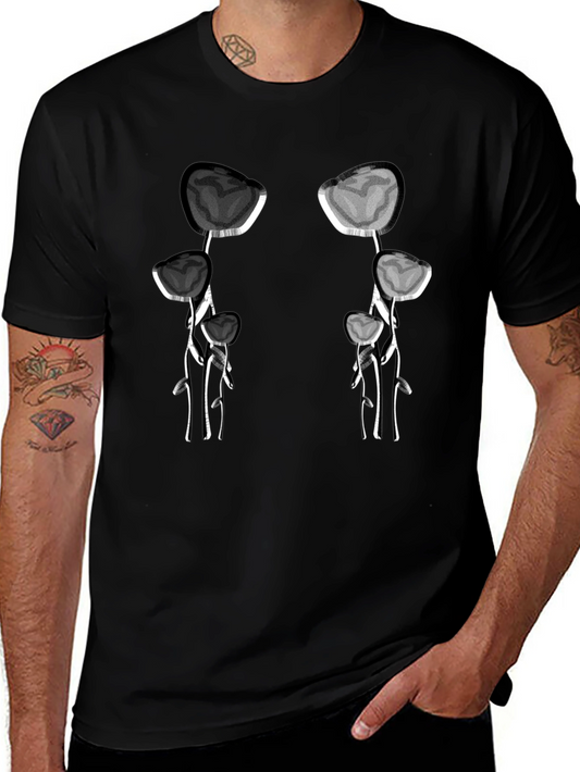 Unique Floral Skull T-Shirt