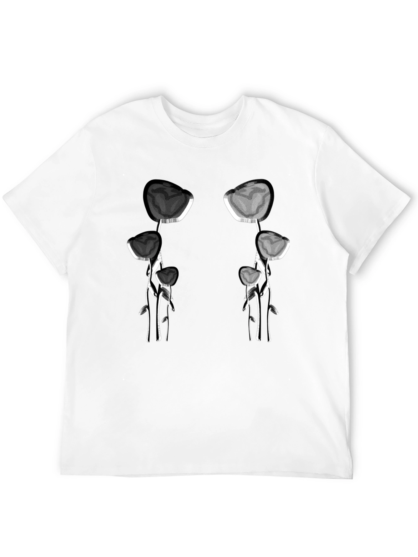 Unique Floral Skull T-Shirt