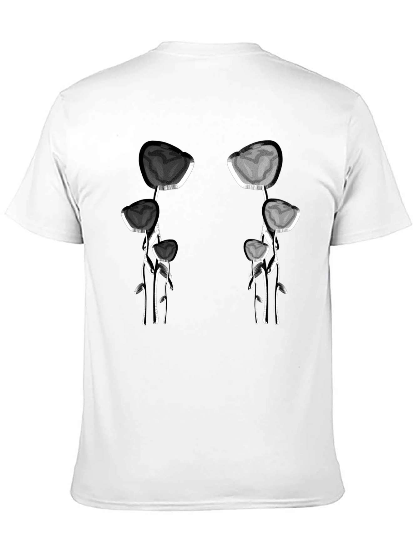 Unique Floral Skull T-Shirt