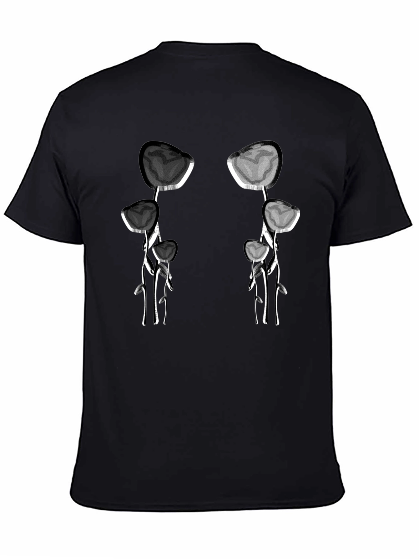 Unique Floral Skull T-Shirt