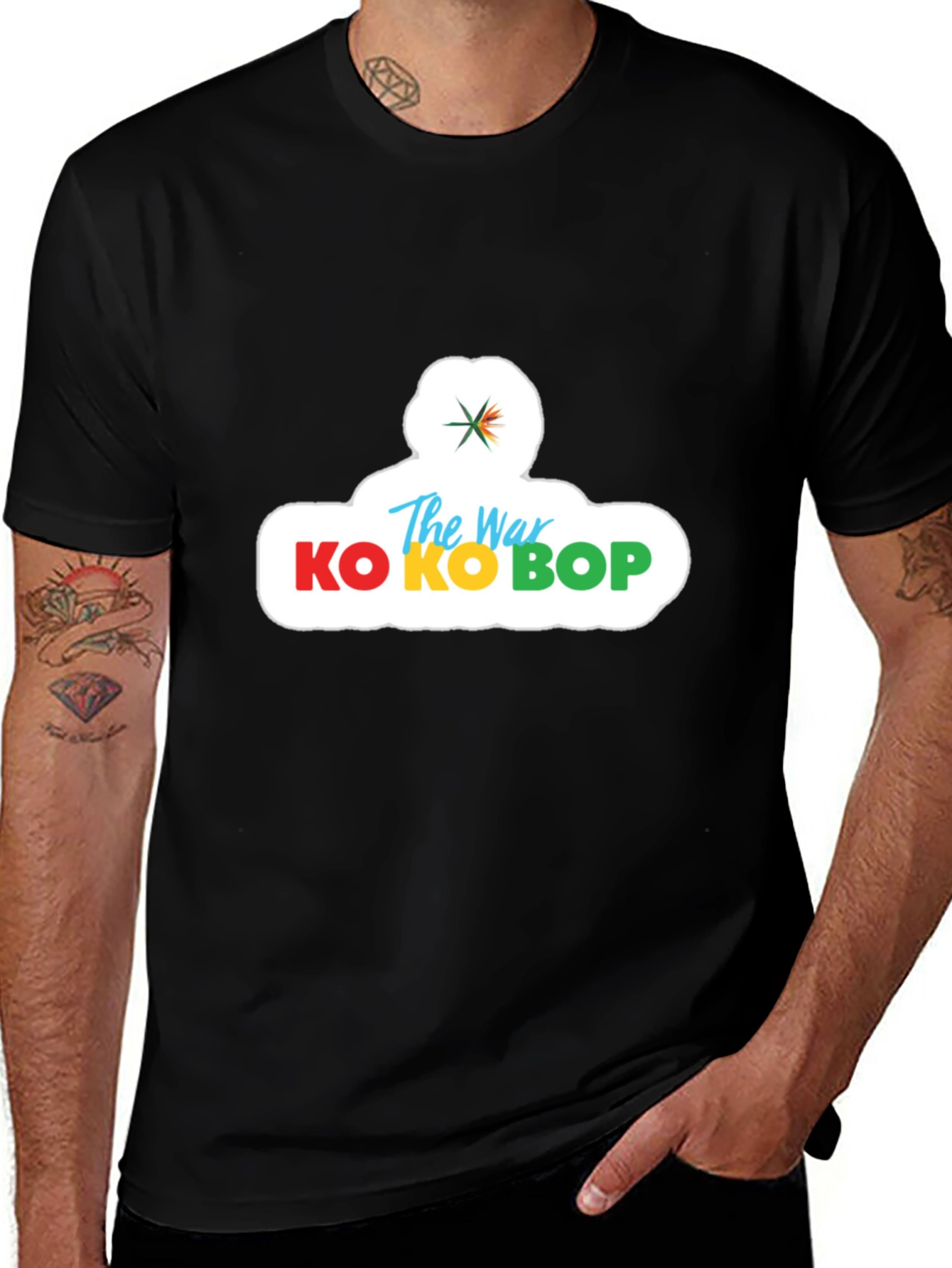 KOKOBOP Graphic Print Black T-Shirt