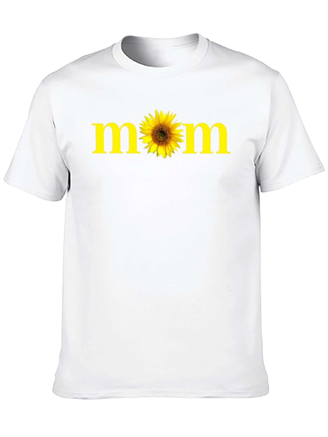 Sunflower Mom Graphic Tee - Black Casual T-Shirt