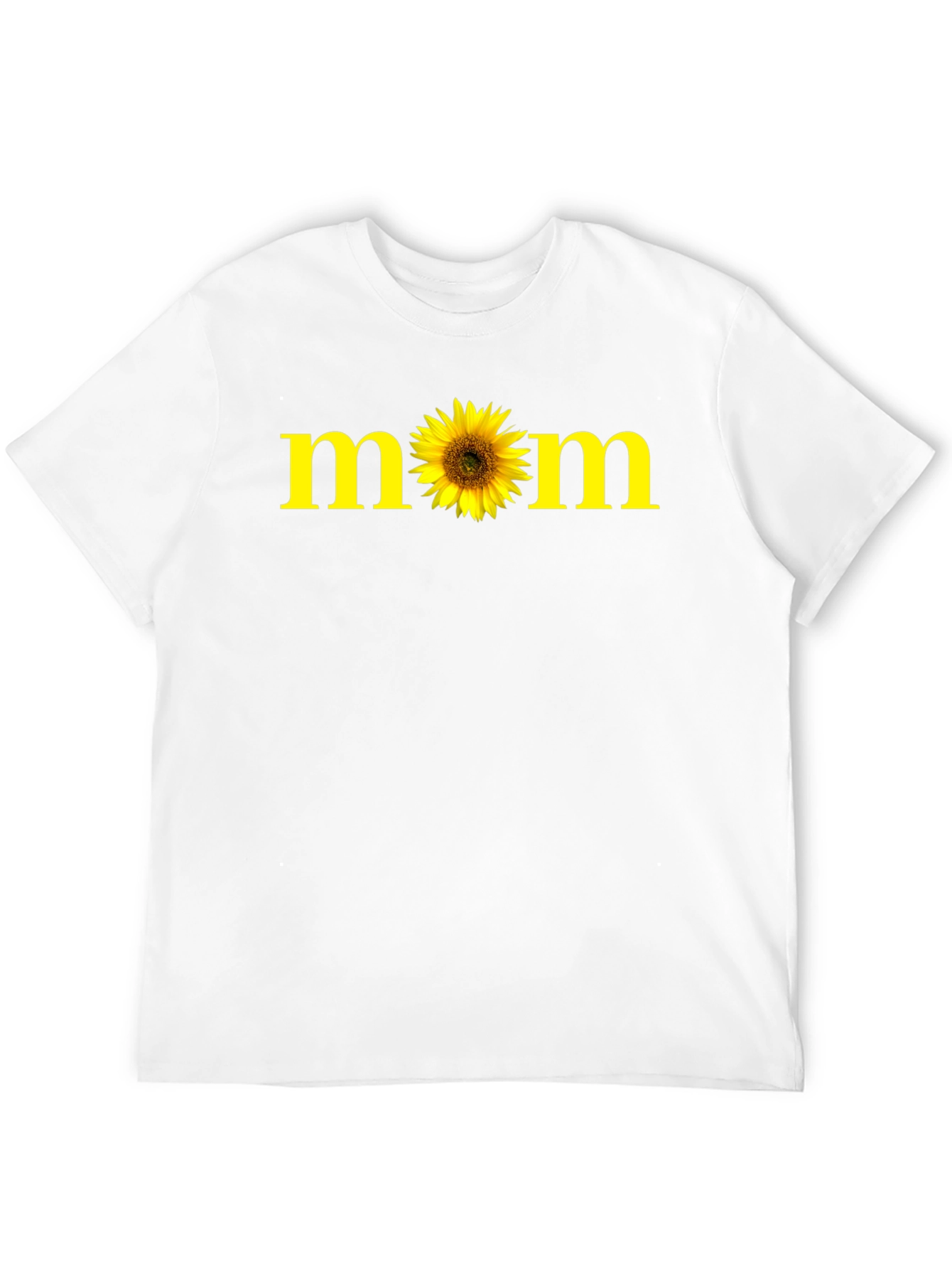 Sunflower Mom Graphic Tee - Black Casual T-Shirt