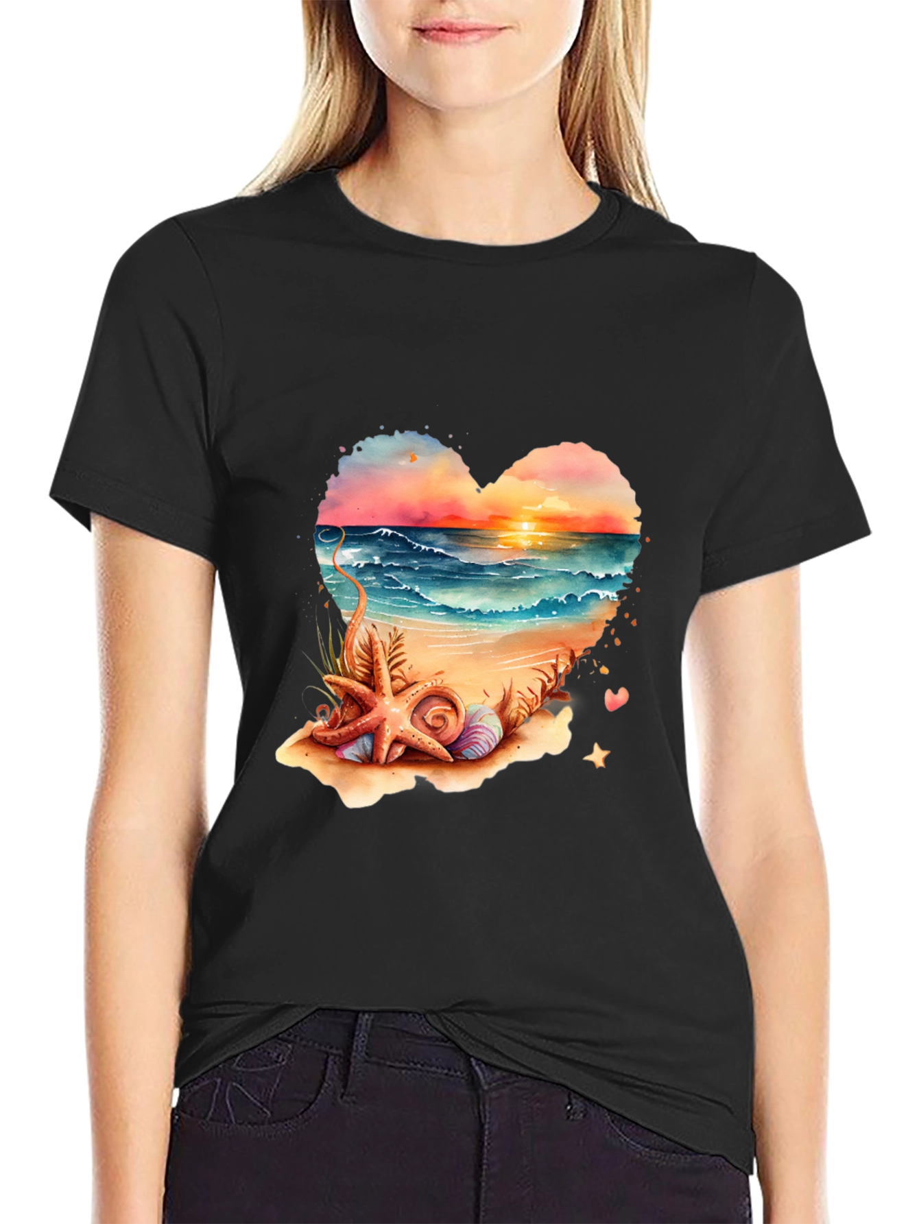 Beach Heart Graphic Tee