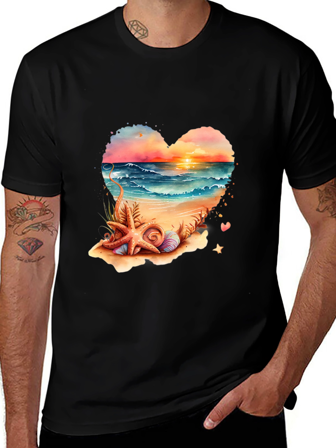 Beach Heart Graphic Tee