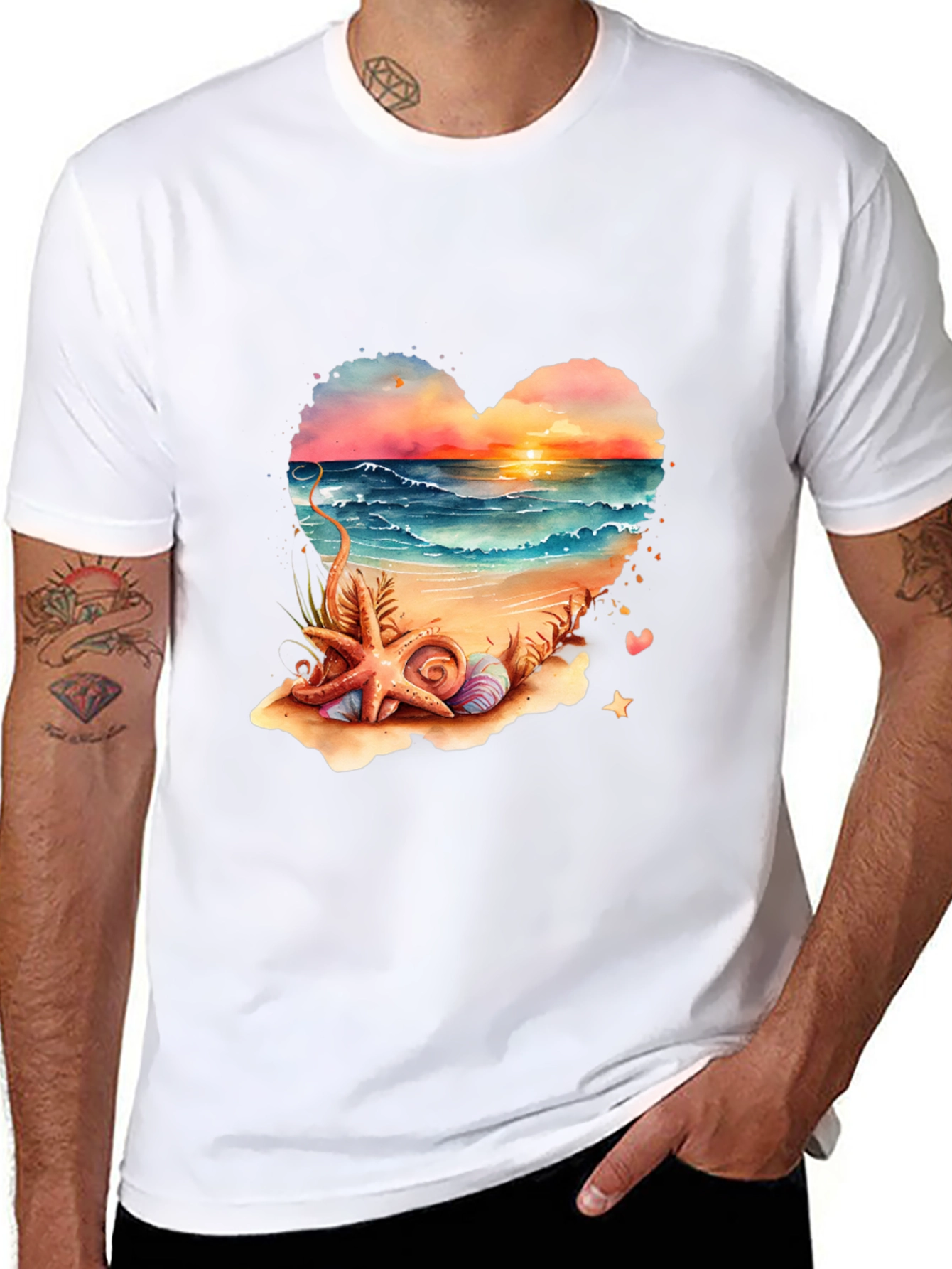 Beach Heart Graphic Tee