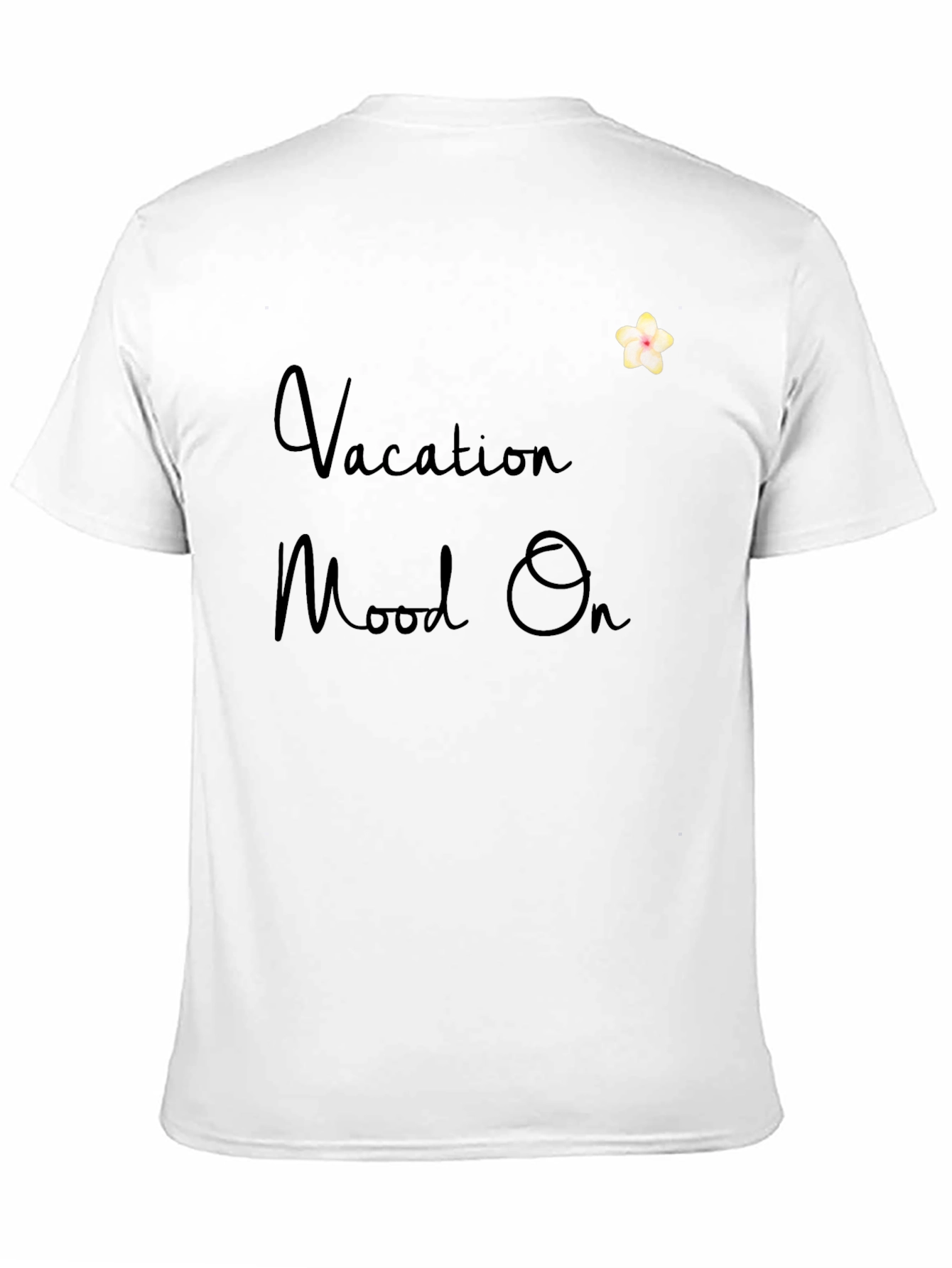 Vacation Mood On Black T-Shirt