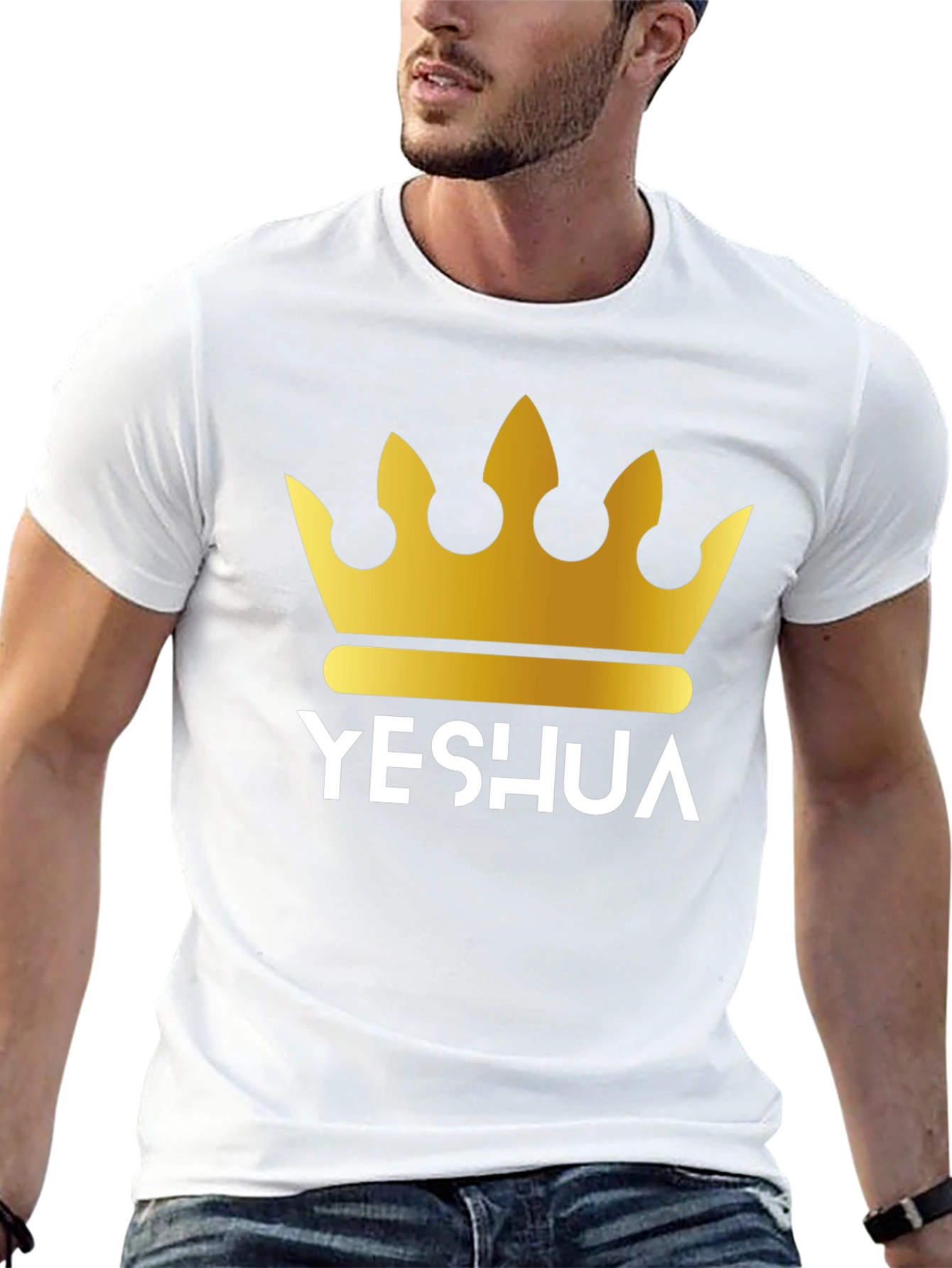 Yeshua Crown Graphic Tee - Stylish Christian Apparel