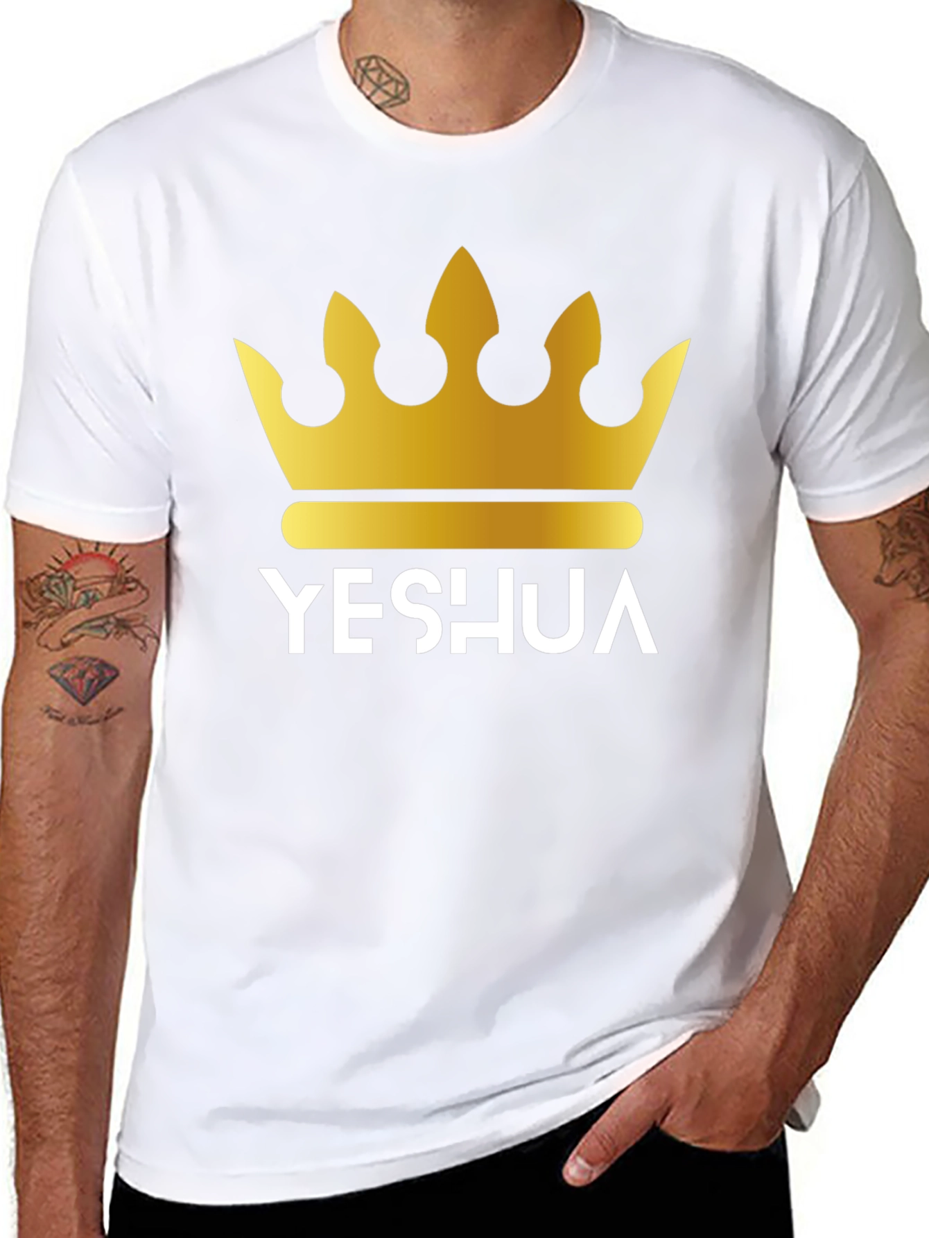 Yeshua Crown Graphic Tee - Stylish Christian Apparel