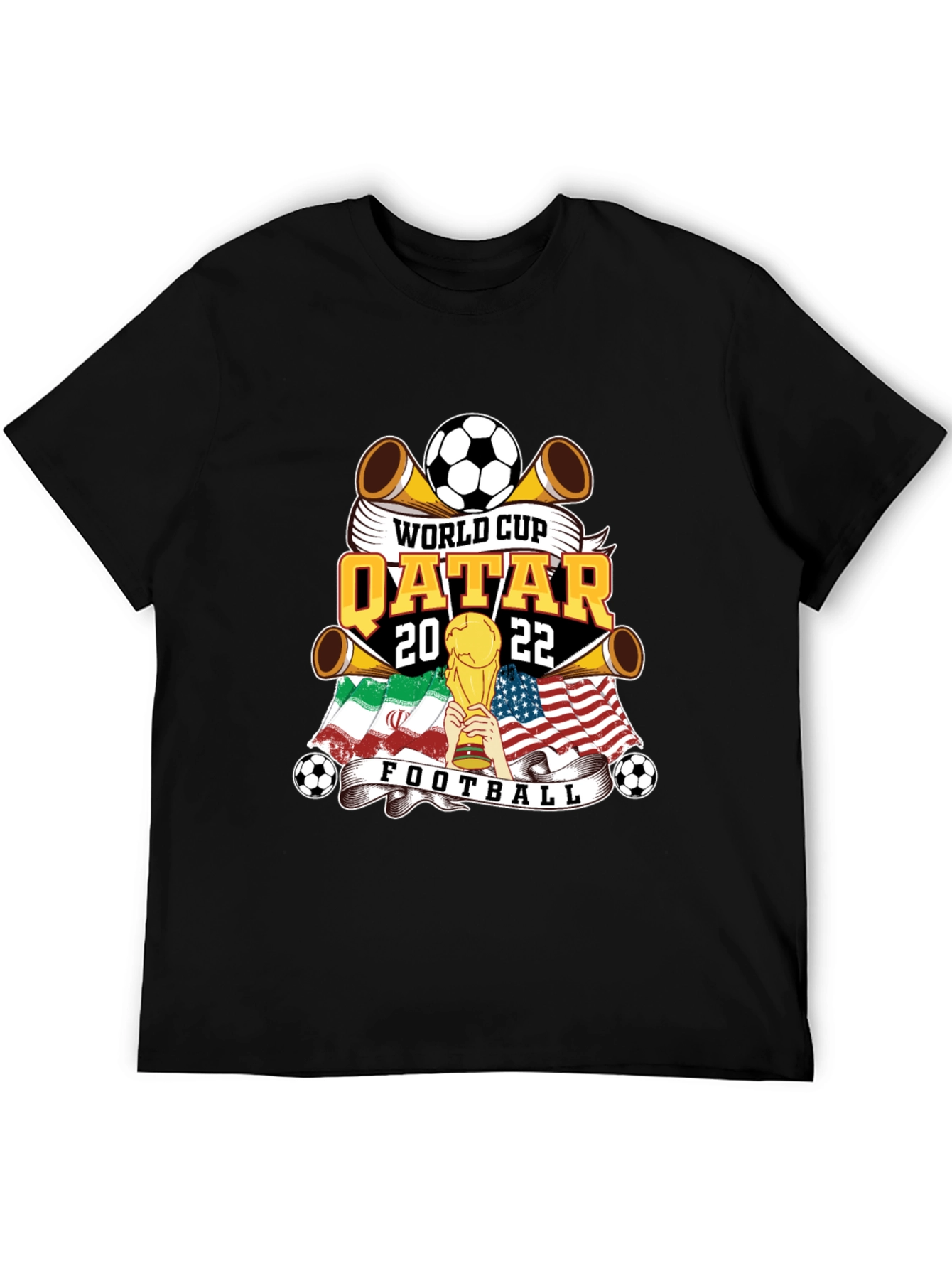 World Cup Qatar 2022 Football Graphic T-Shirt
