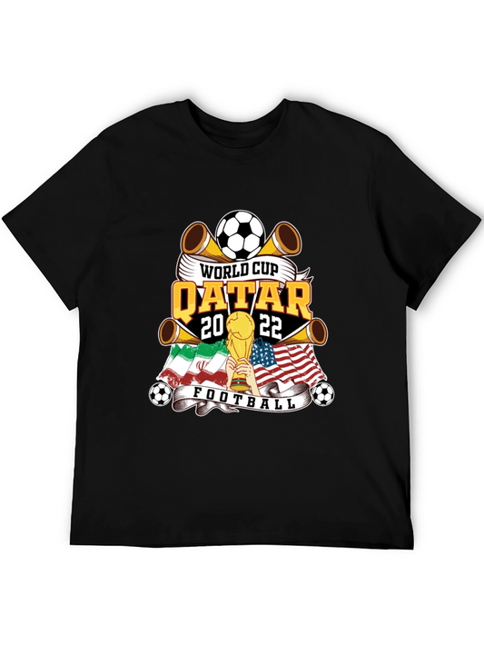 World Cup Qatar 2022 Football Graphic T-Shirt