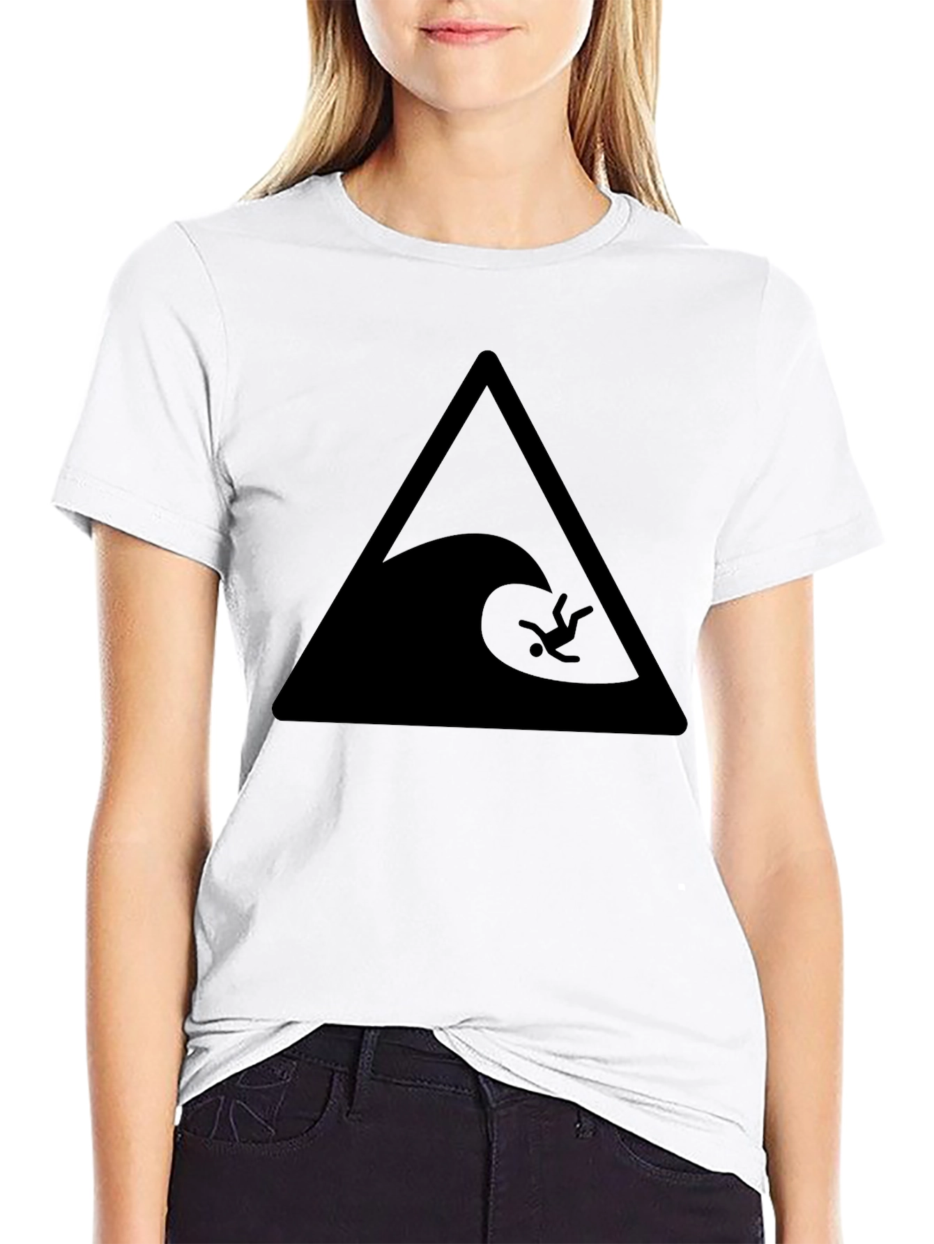 Tsunami Black Graphic Tee
