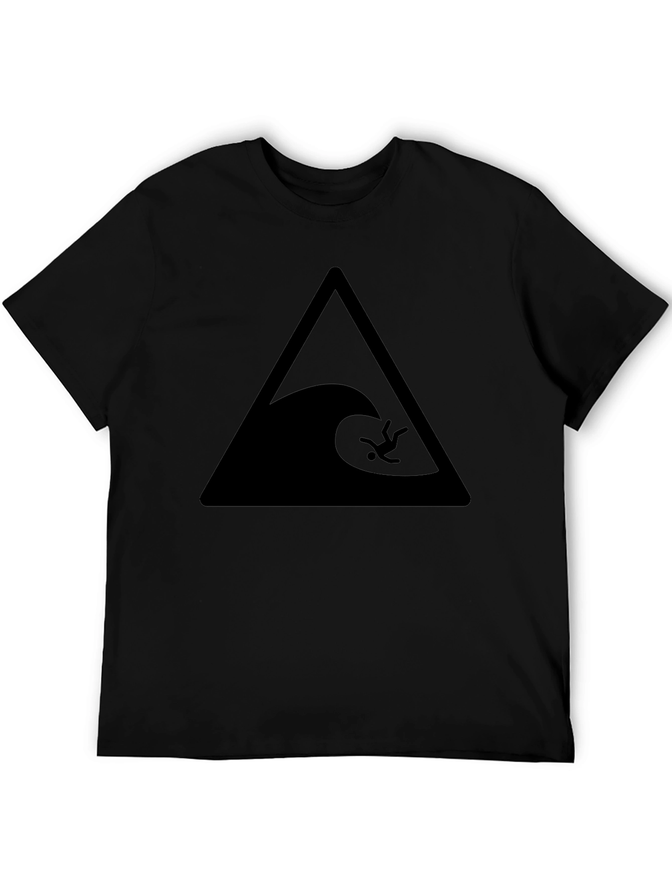 Tsunami Black Graphic Tee