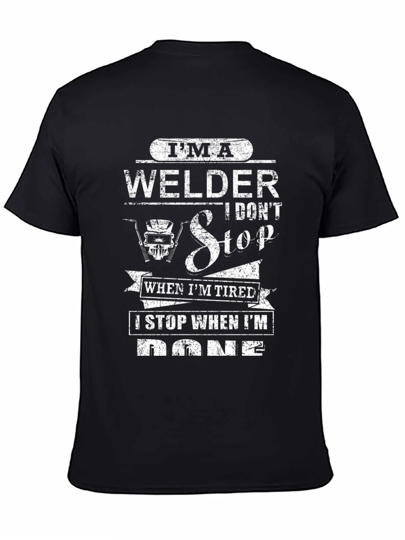 Im A Welder Black Graphic T-Shirt