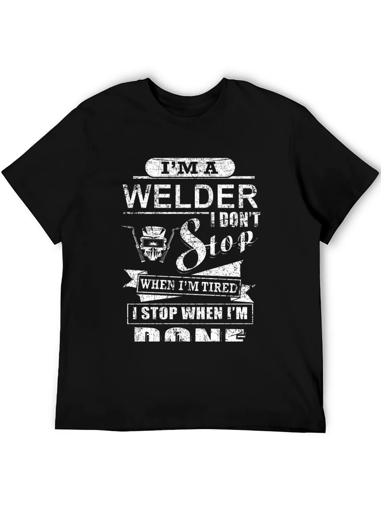 Im A Welder Black Graphic T-Shirt