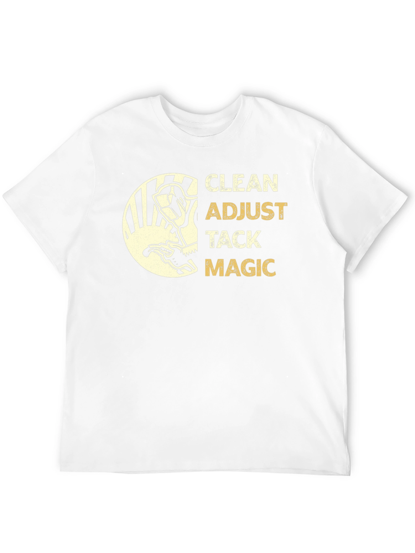Welding Clean Adjust Tack Magic Black T-Shirt