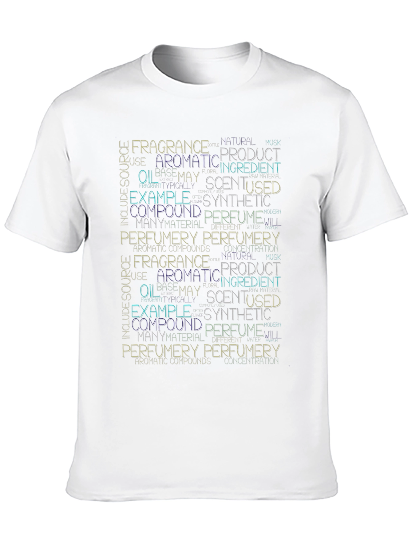 Word Cloud Perfume T-Shirt