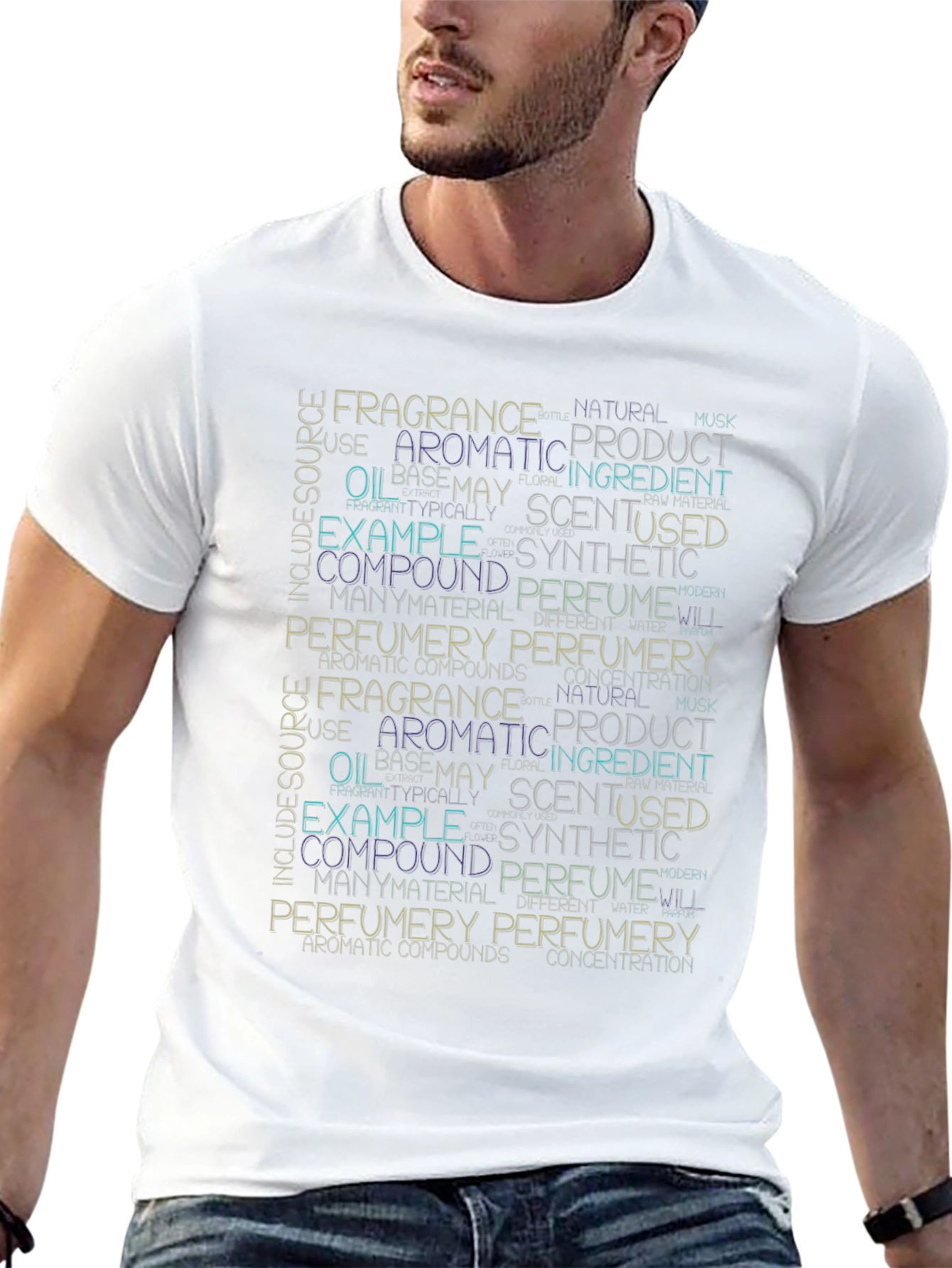 Word Cloud Perfume T-Shirt