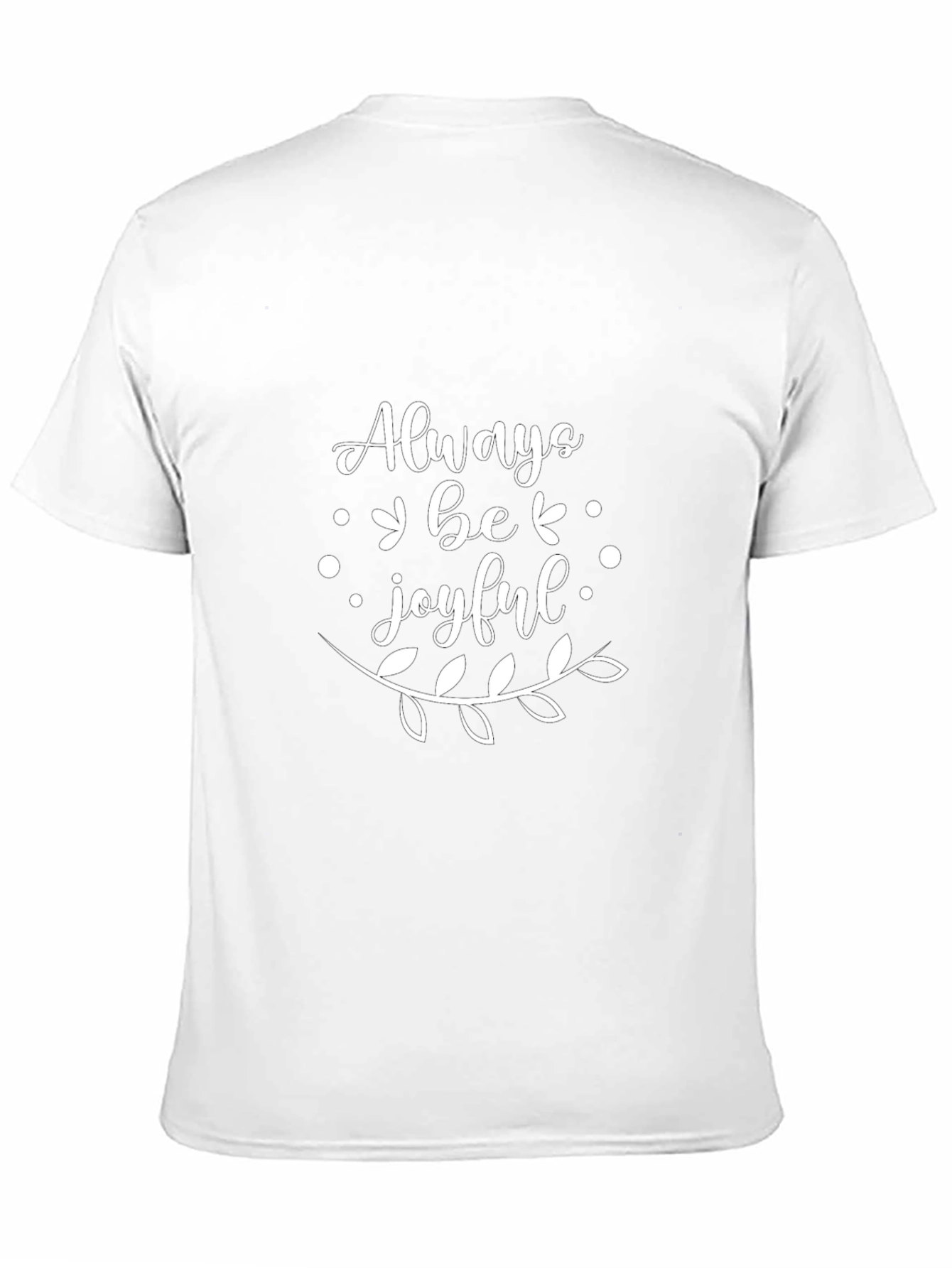 Always Be Joyful Black Graphic Tee