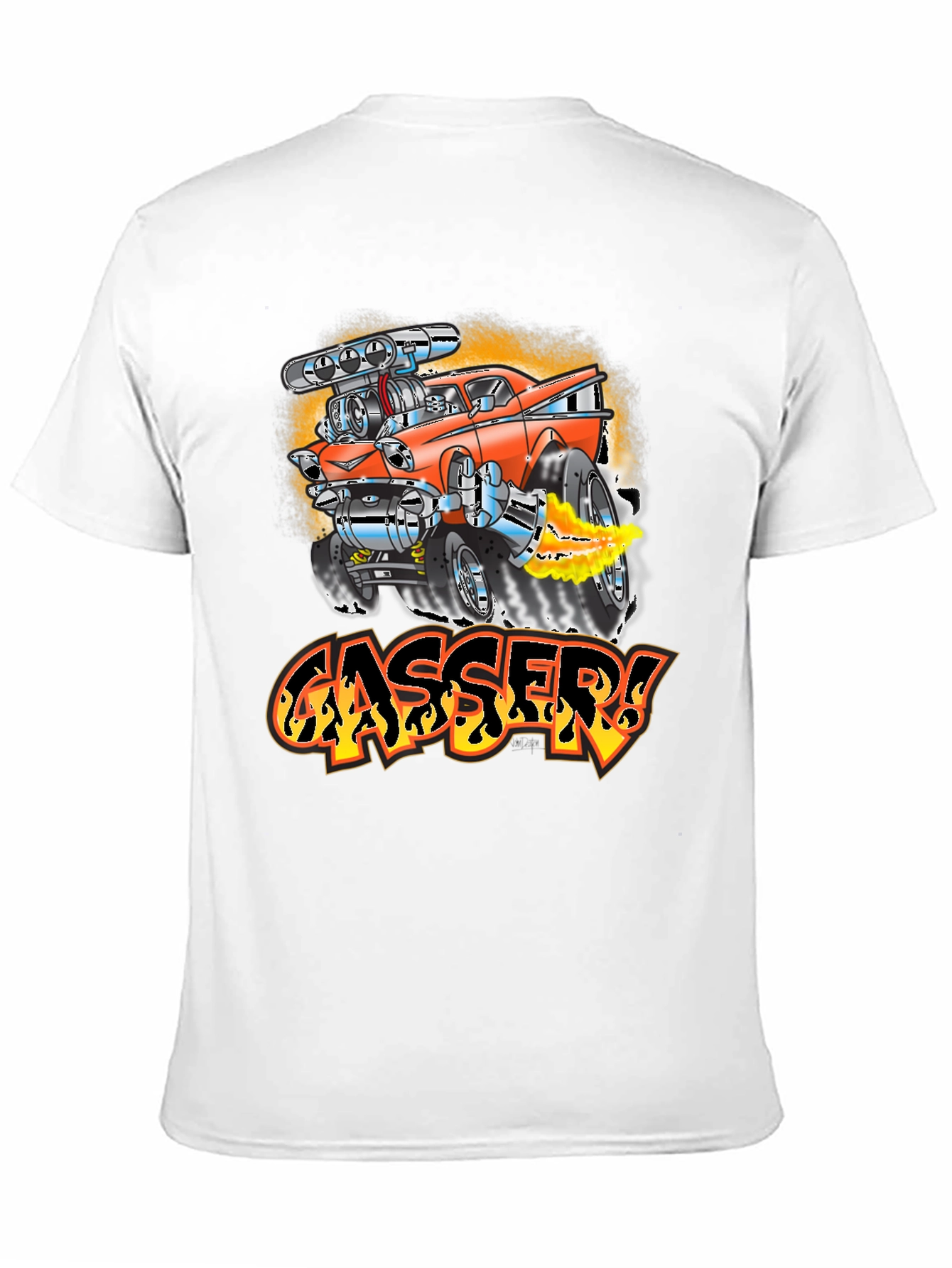 Gasser Hot Rod Car Graphic T-Shirt