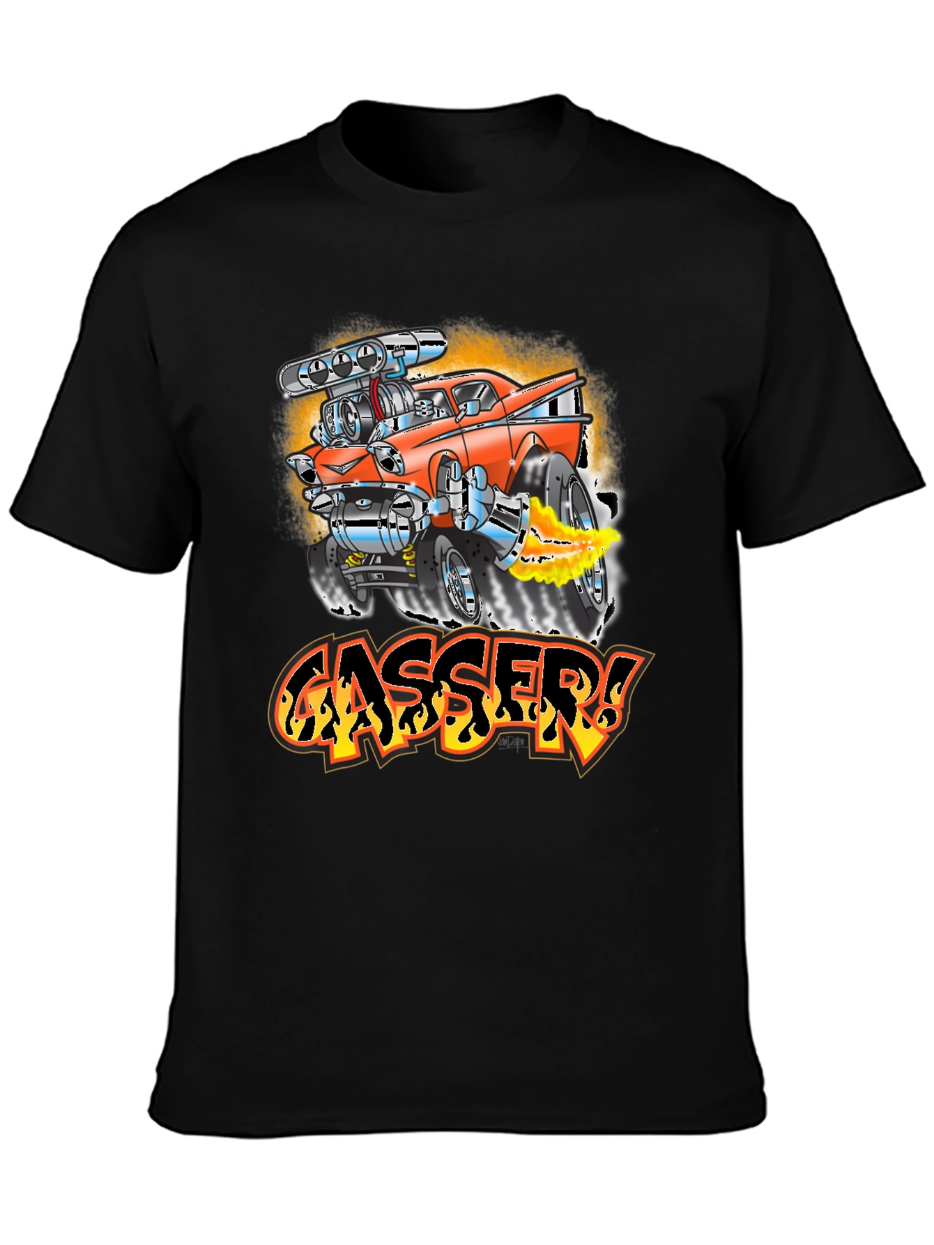 Gasser Hot Rod Car Graphic T-Shirt
