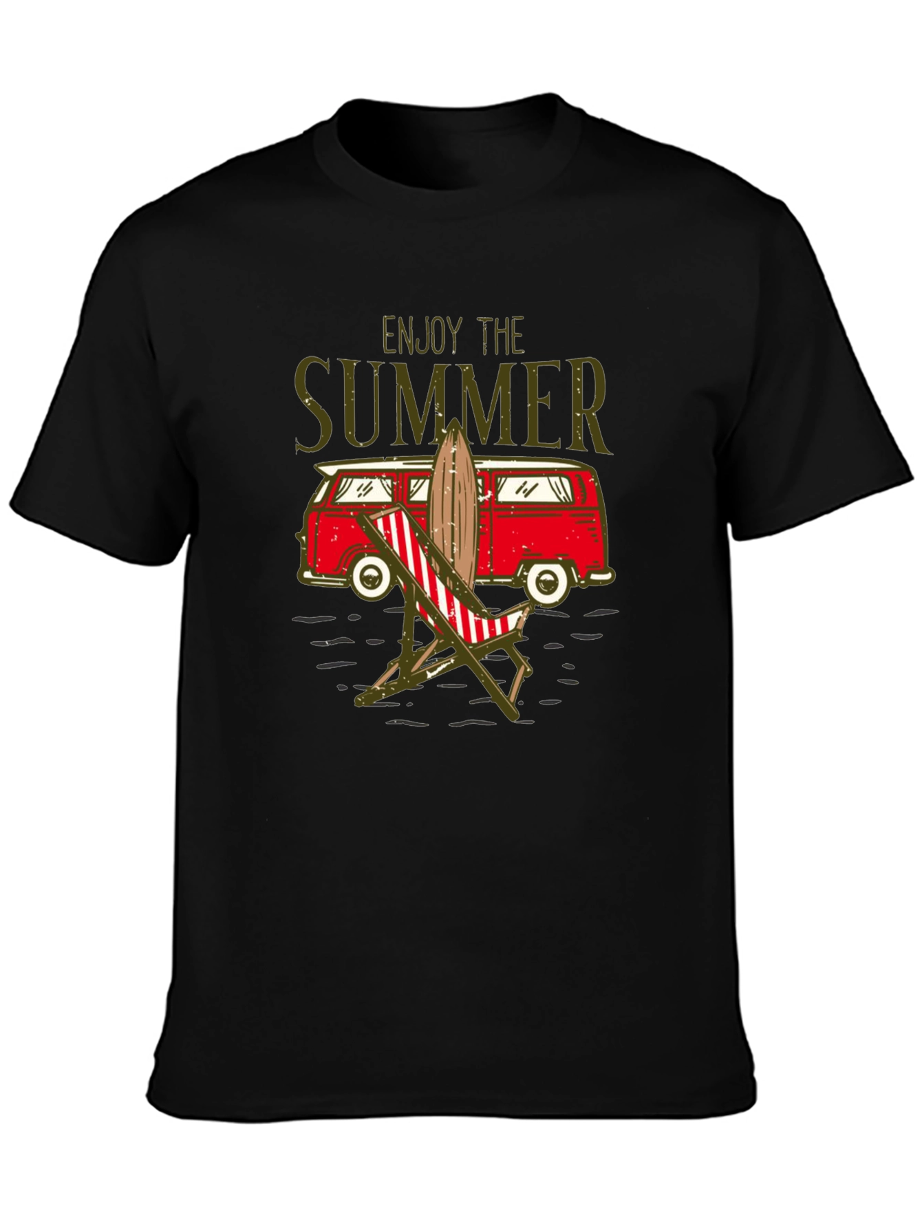 Enjoy The Summer T-Shirt Beach Van Surfboard