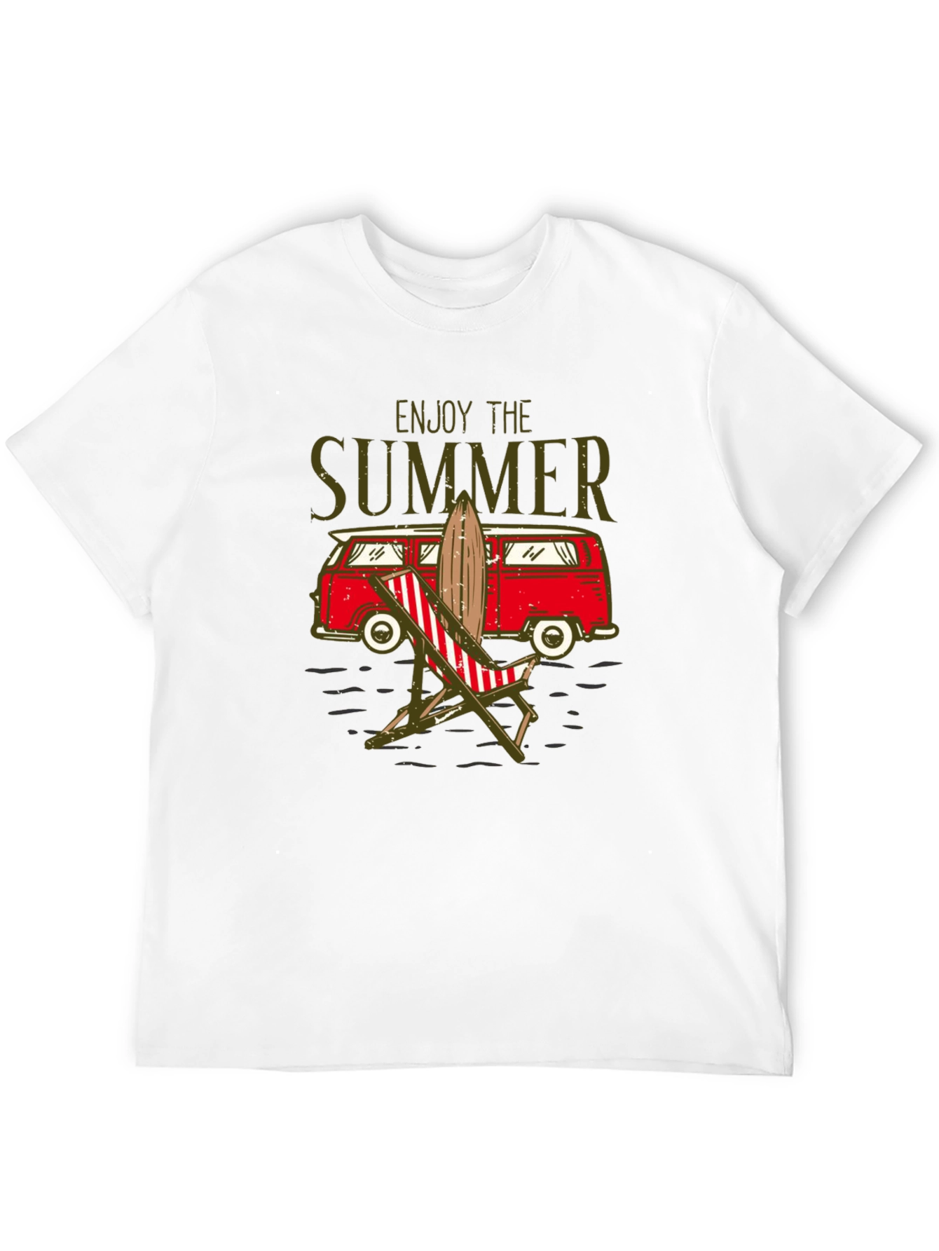 Enjoy The Summer T-Shirt Beach Van Surfboard