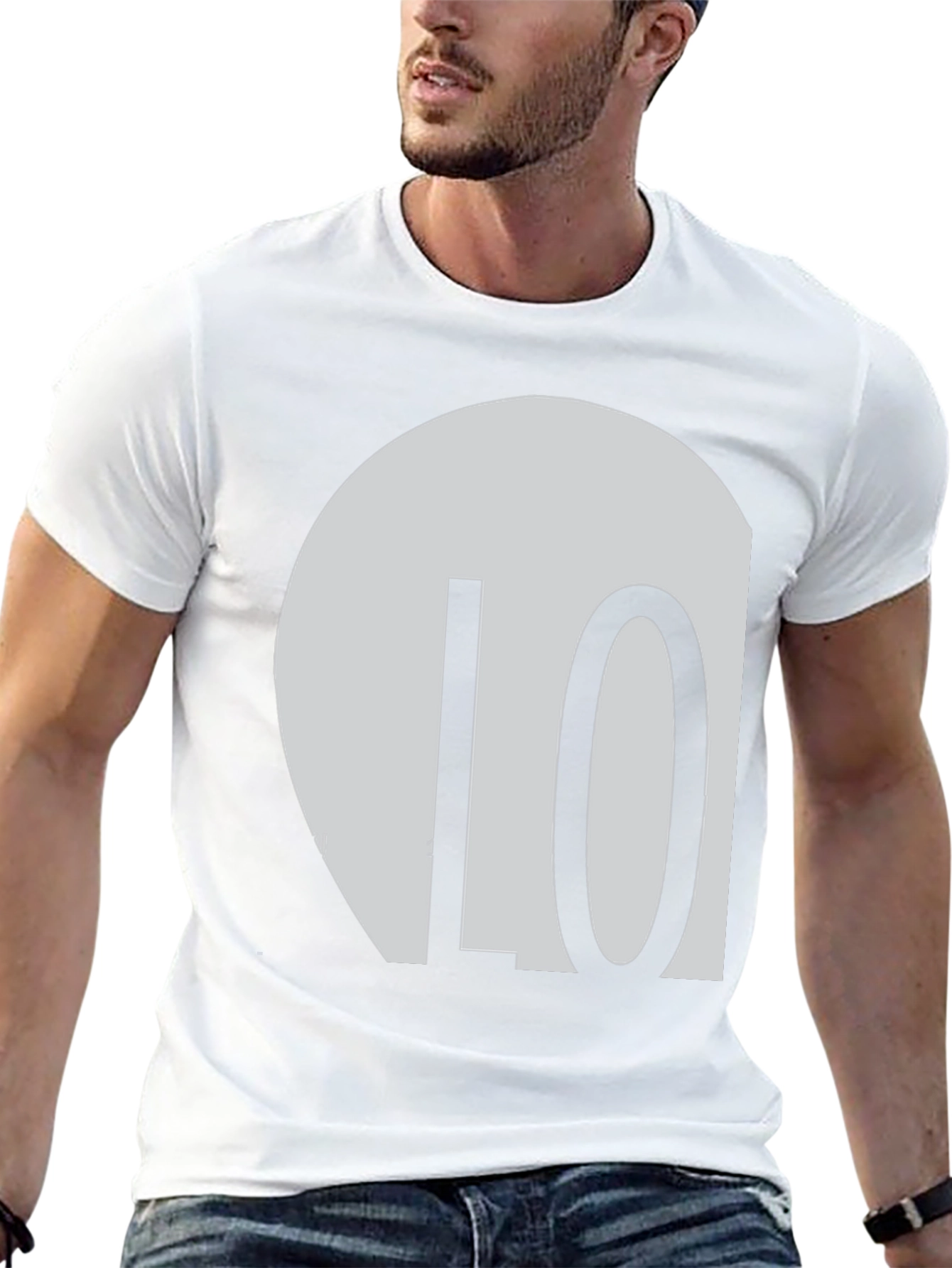 10 Graphic Tee - Modern Minimalist Design