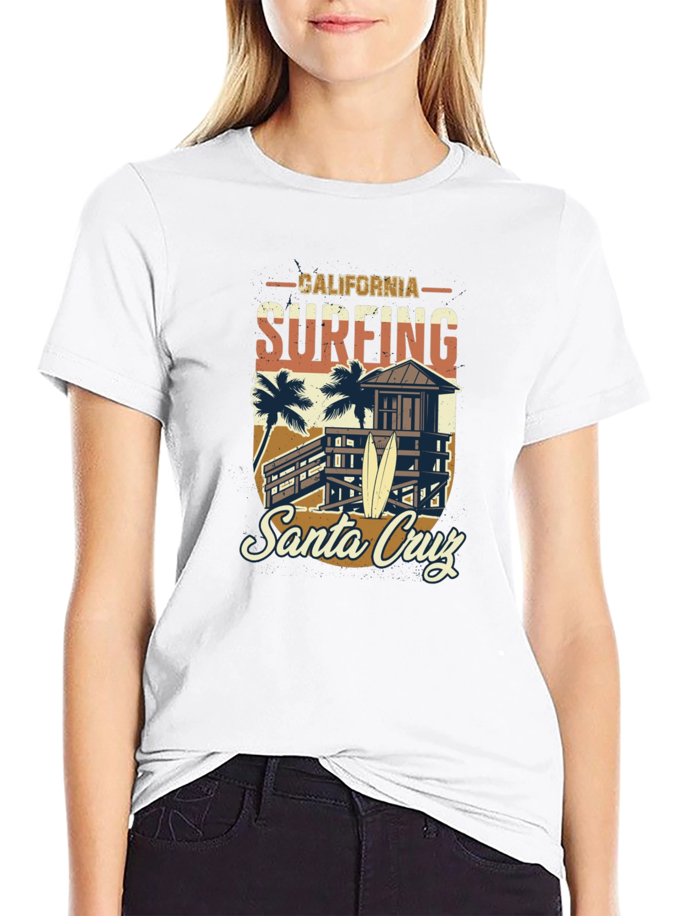 California Surfing Santa Cruz T-Shirt