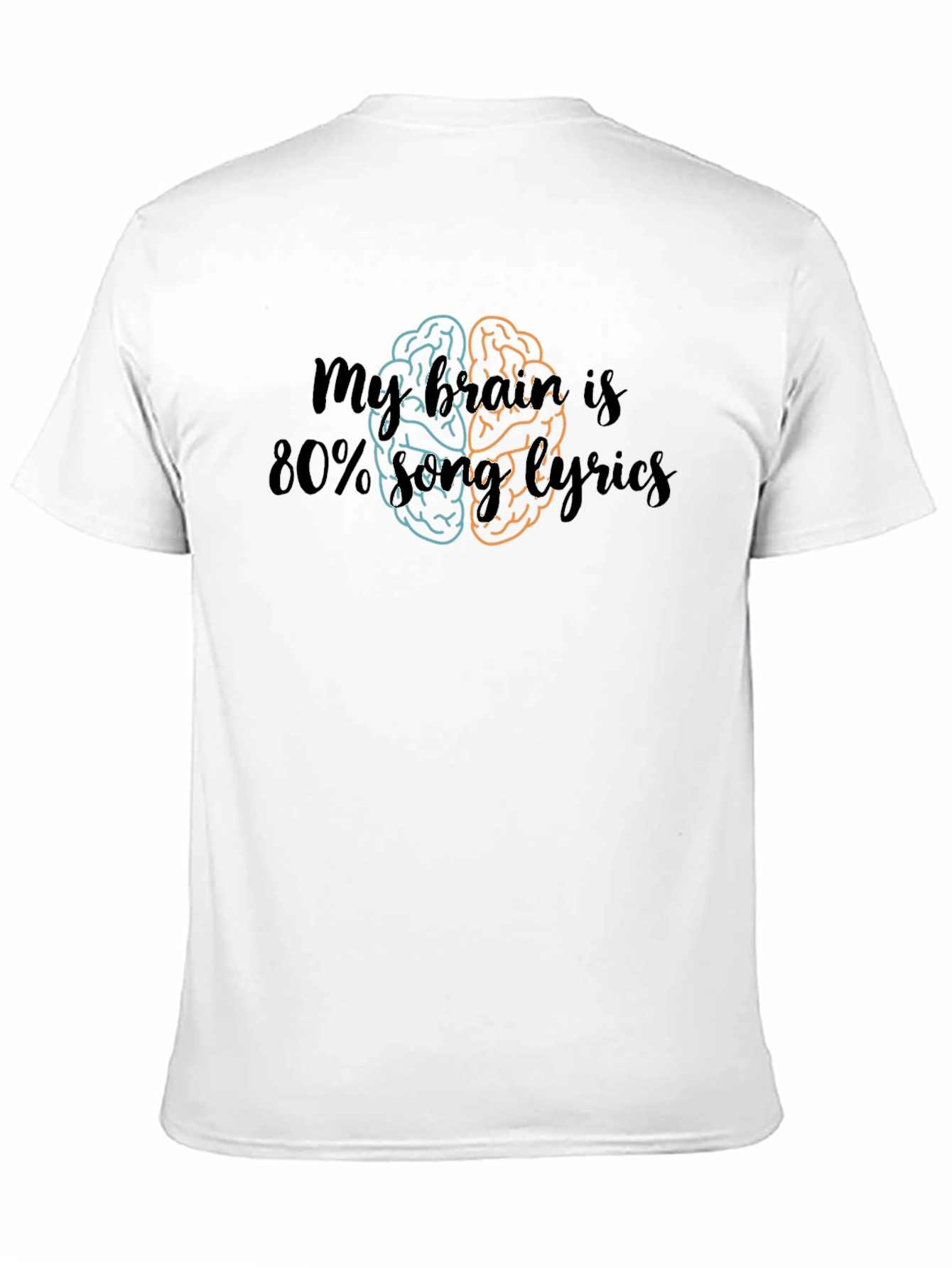 Music Brain Lyrics Tee - Funny Musician Shirt
