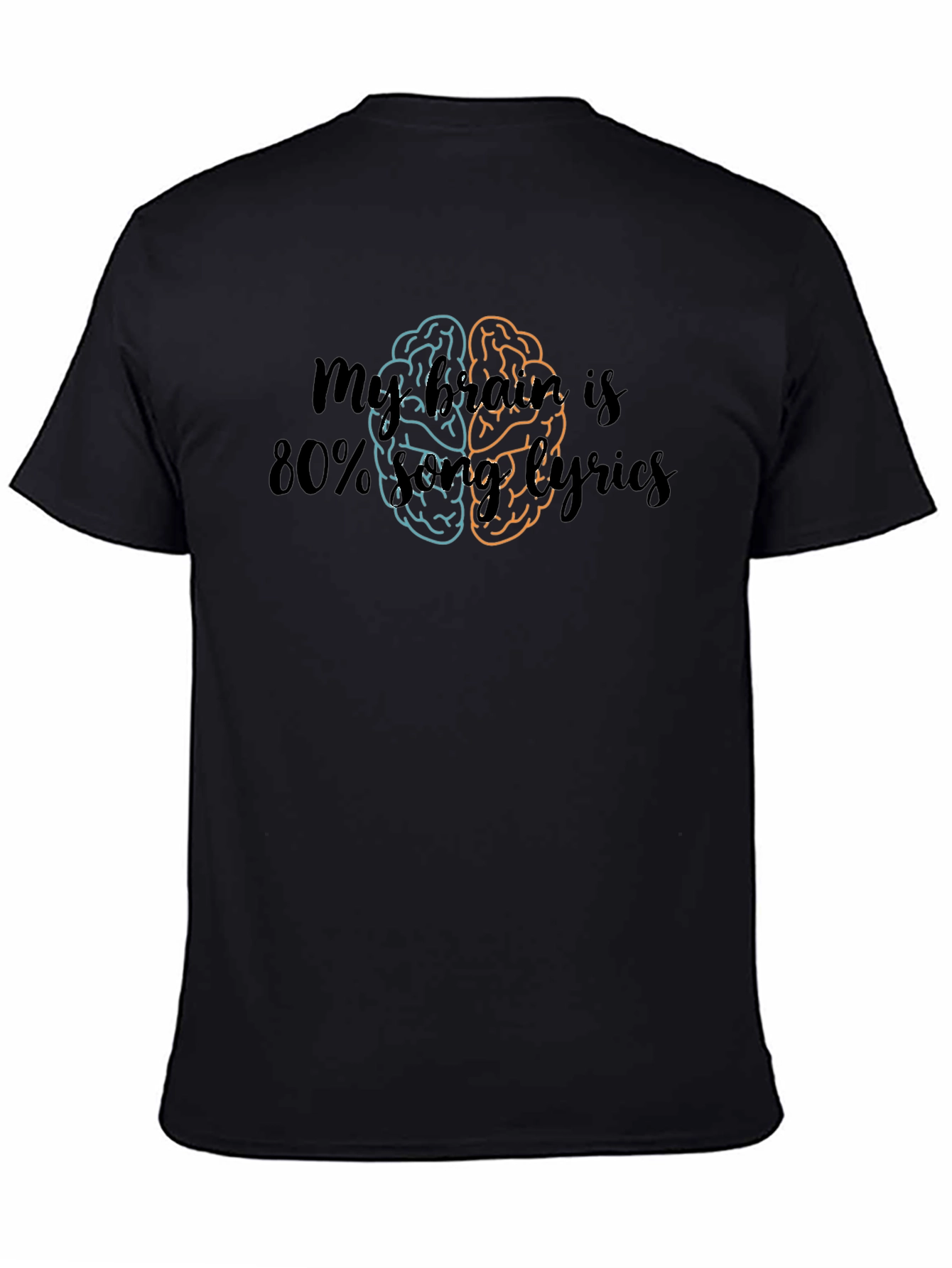 Music Brain Lyrics Tee - Funny Musician Shirt