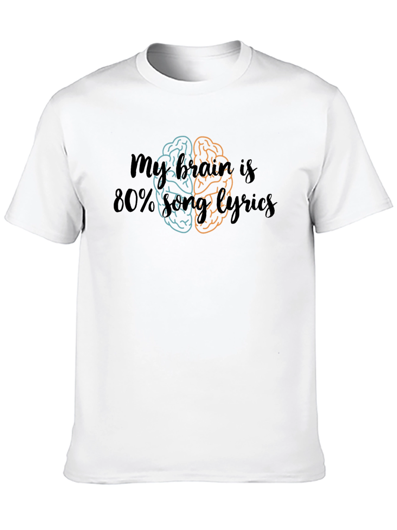 Music Brain Lyrics Tee - Funny Musician Shirt