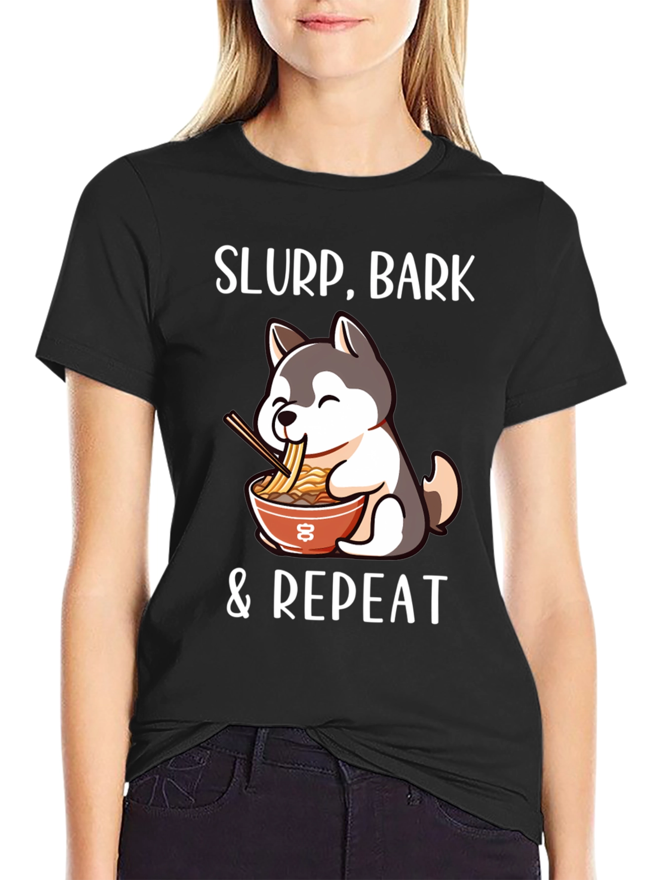 Slurp Bark Repeat Black Graphic Tee
