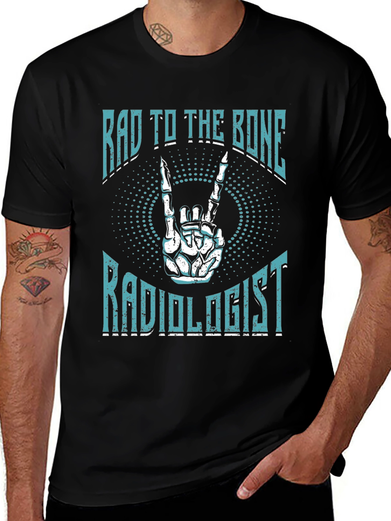 Rad To The Bone Radiologist Graphic T-Shirt