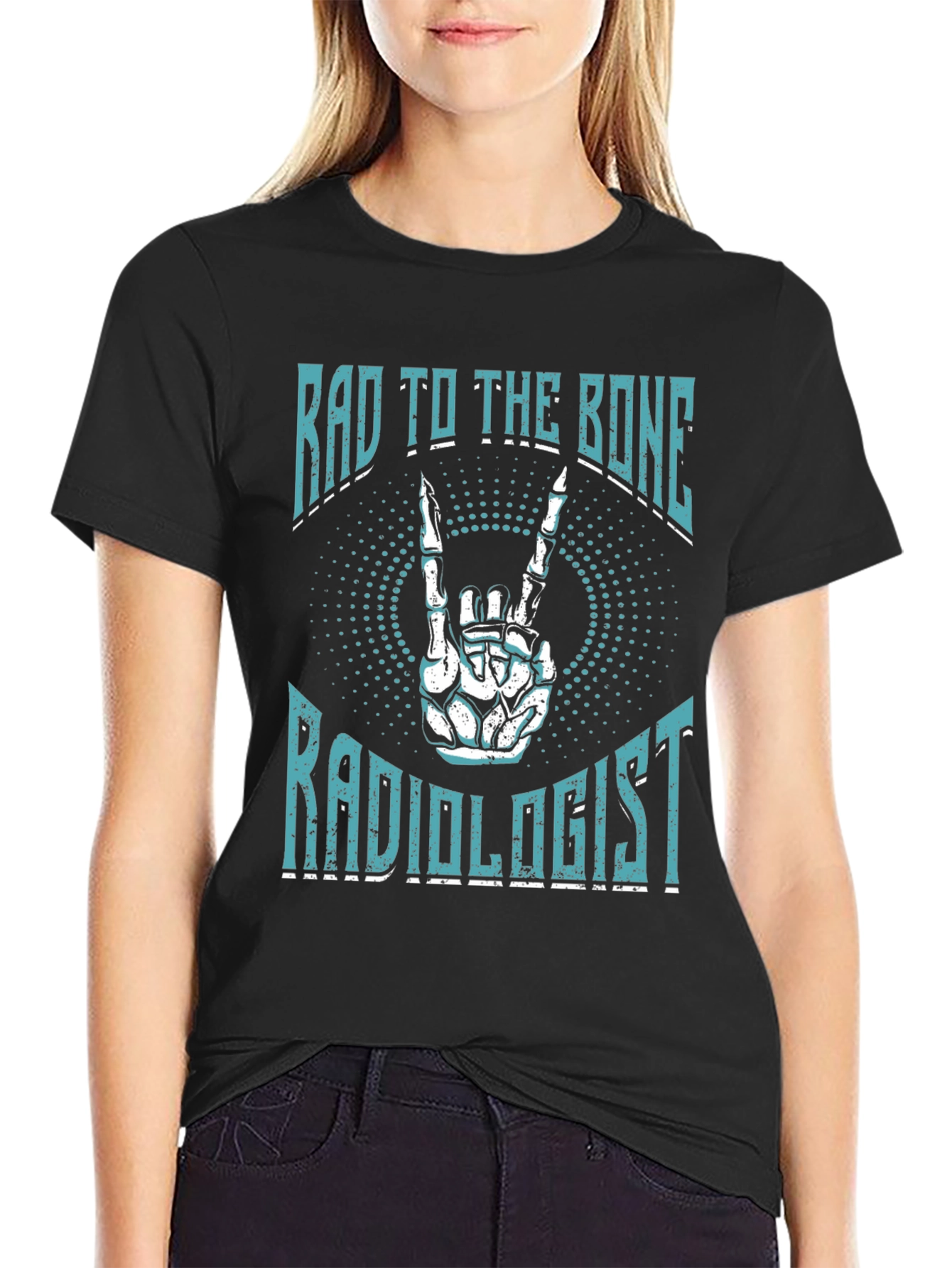 Rad To The Bone Radiologist Graphic T-Shirt