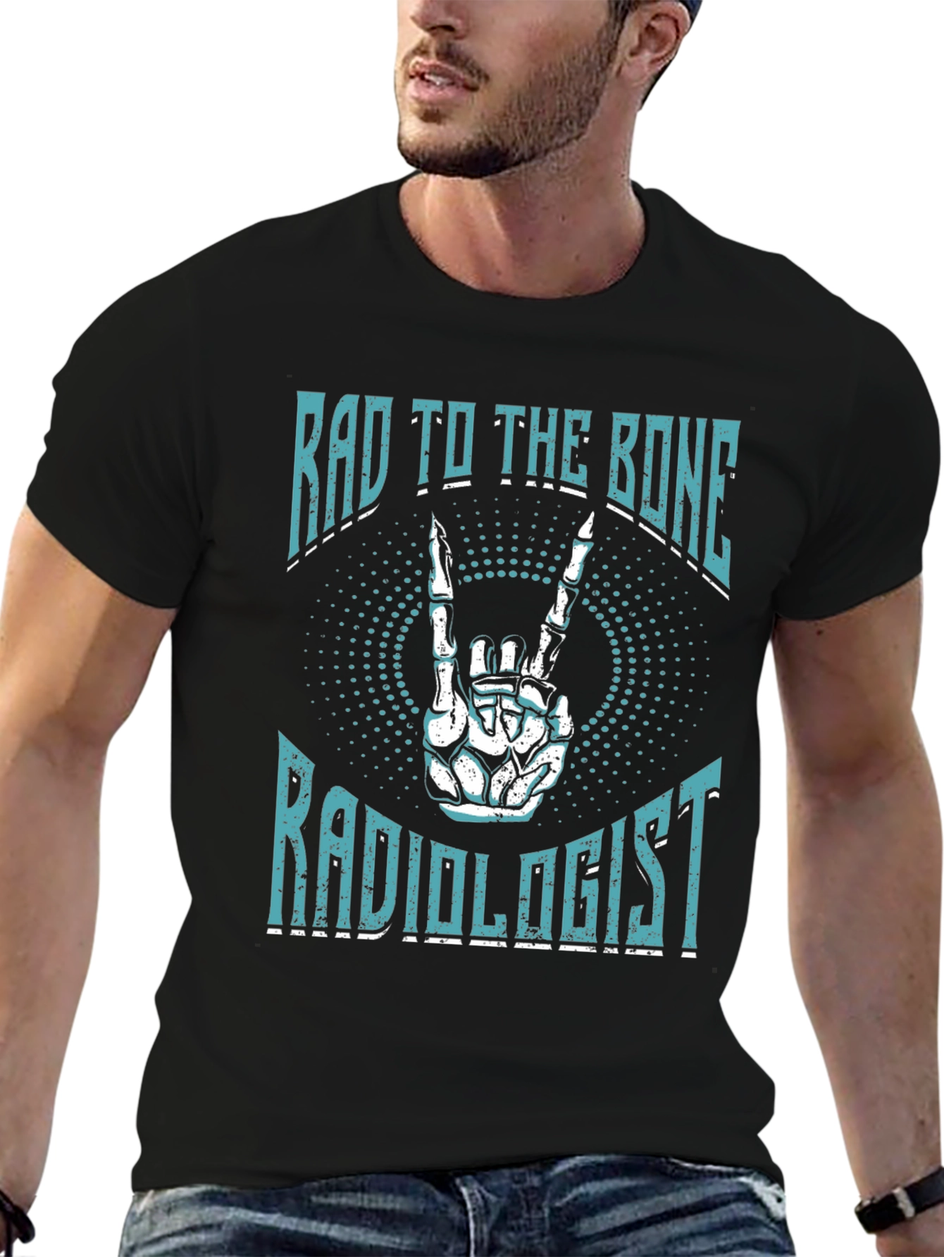 Rad To The Bone Radiologist Graphic T-Shirt