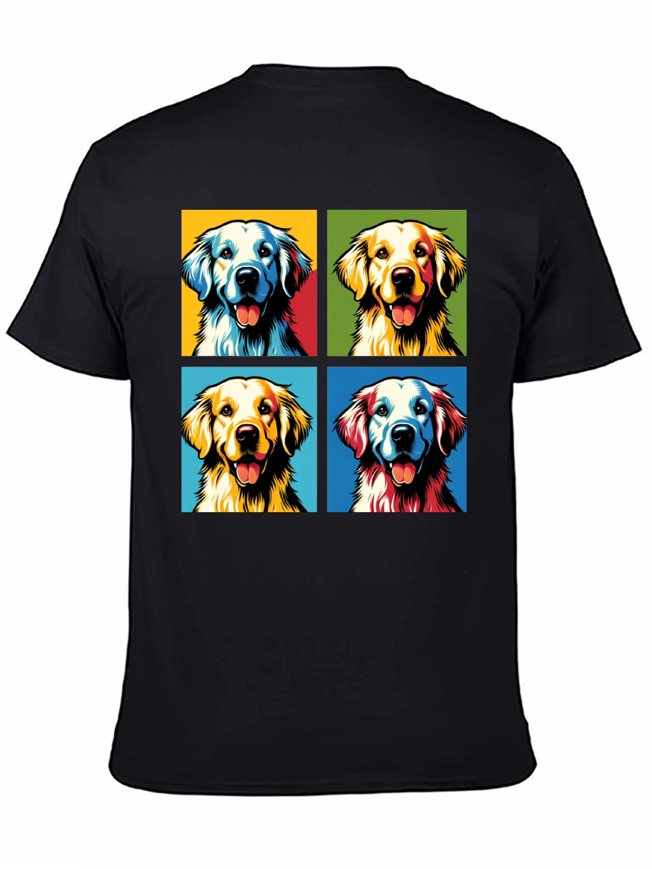 Golden Retriever Pop Art Graphic Tee
